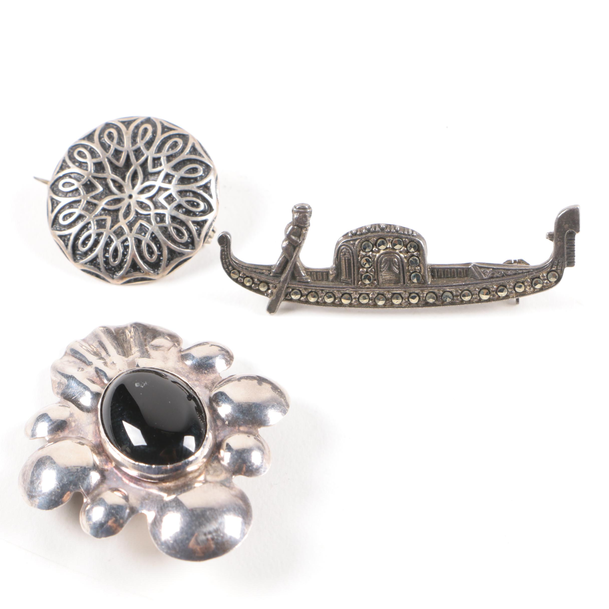 Selection of Jewelry Including Judith Jack and Sterling Silver