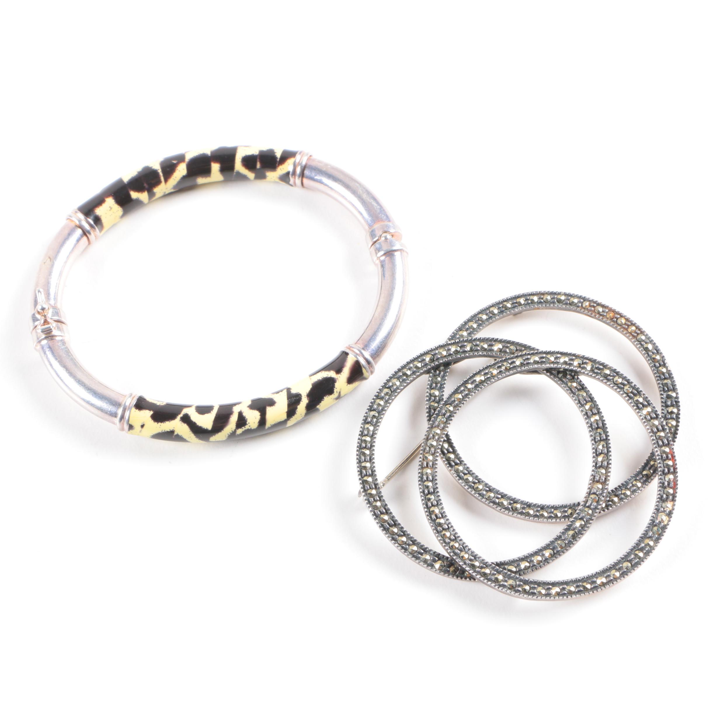 Selection of Jewelry Including Judith Jack and Sterling Silver