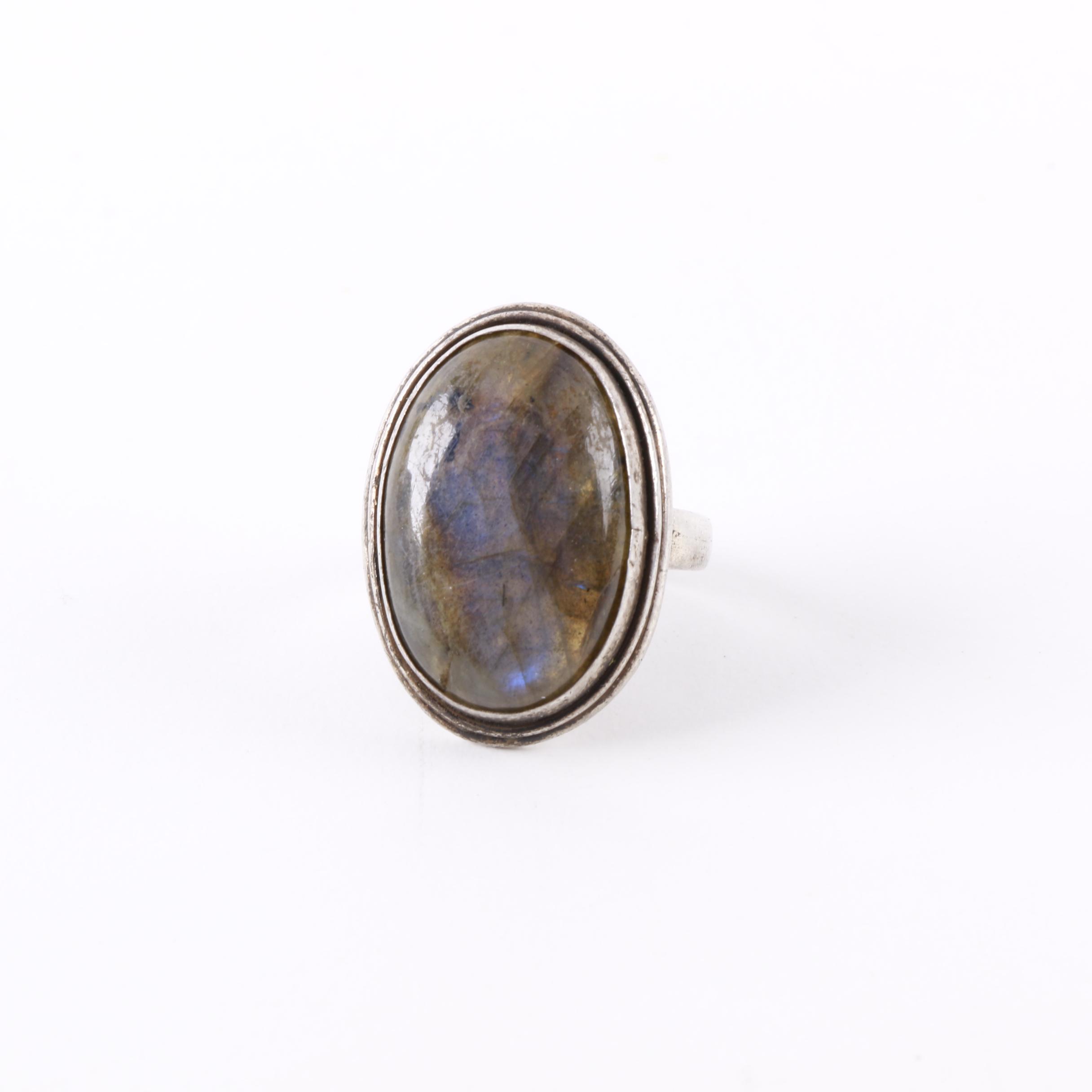Sterling Silver Labradorite Ring