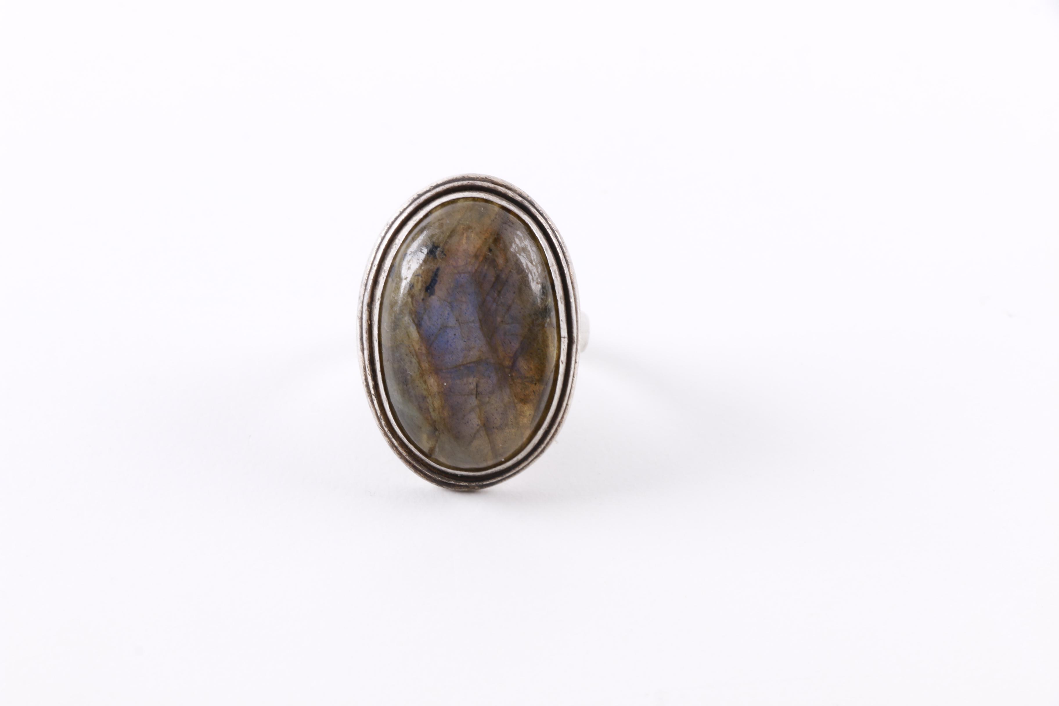 Sterling Silver Labradorite Ring