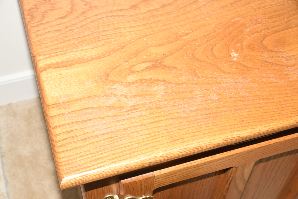 Vintage Oak Reproduction Ice Box by White Clad