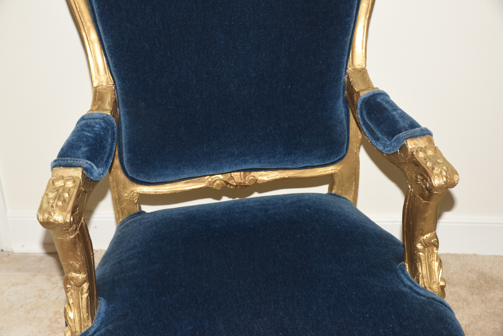 Vintage Louis XV Style Fauteuil