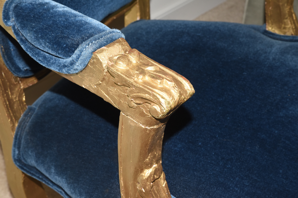 Vintage Louis XV Style Fauteuil