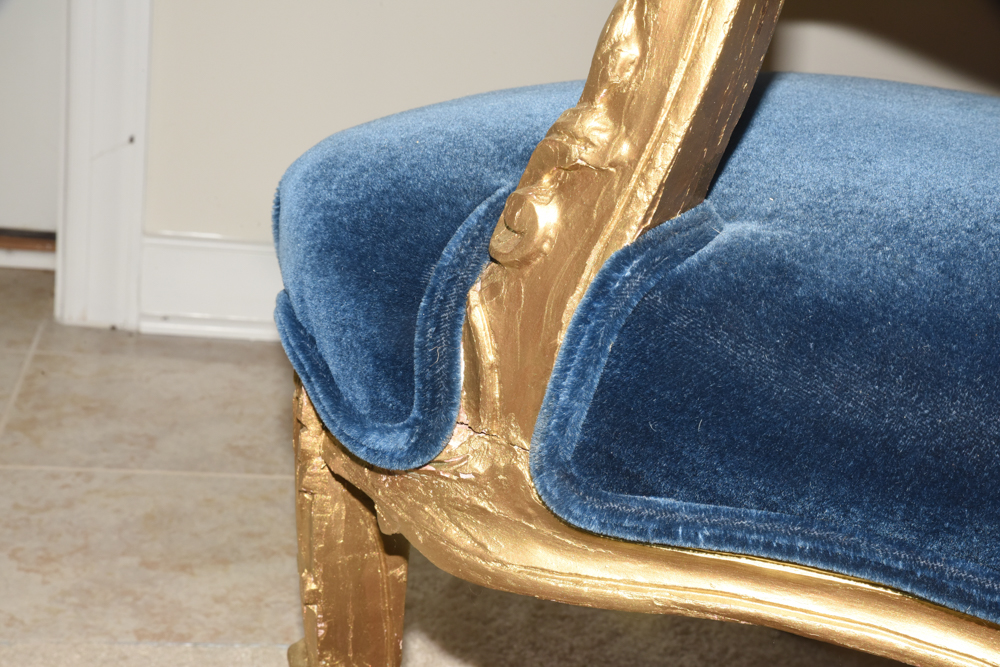 Vintage Louis XV Style Fauteuil