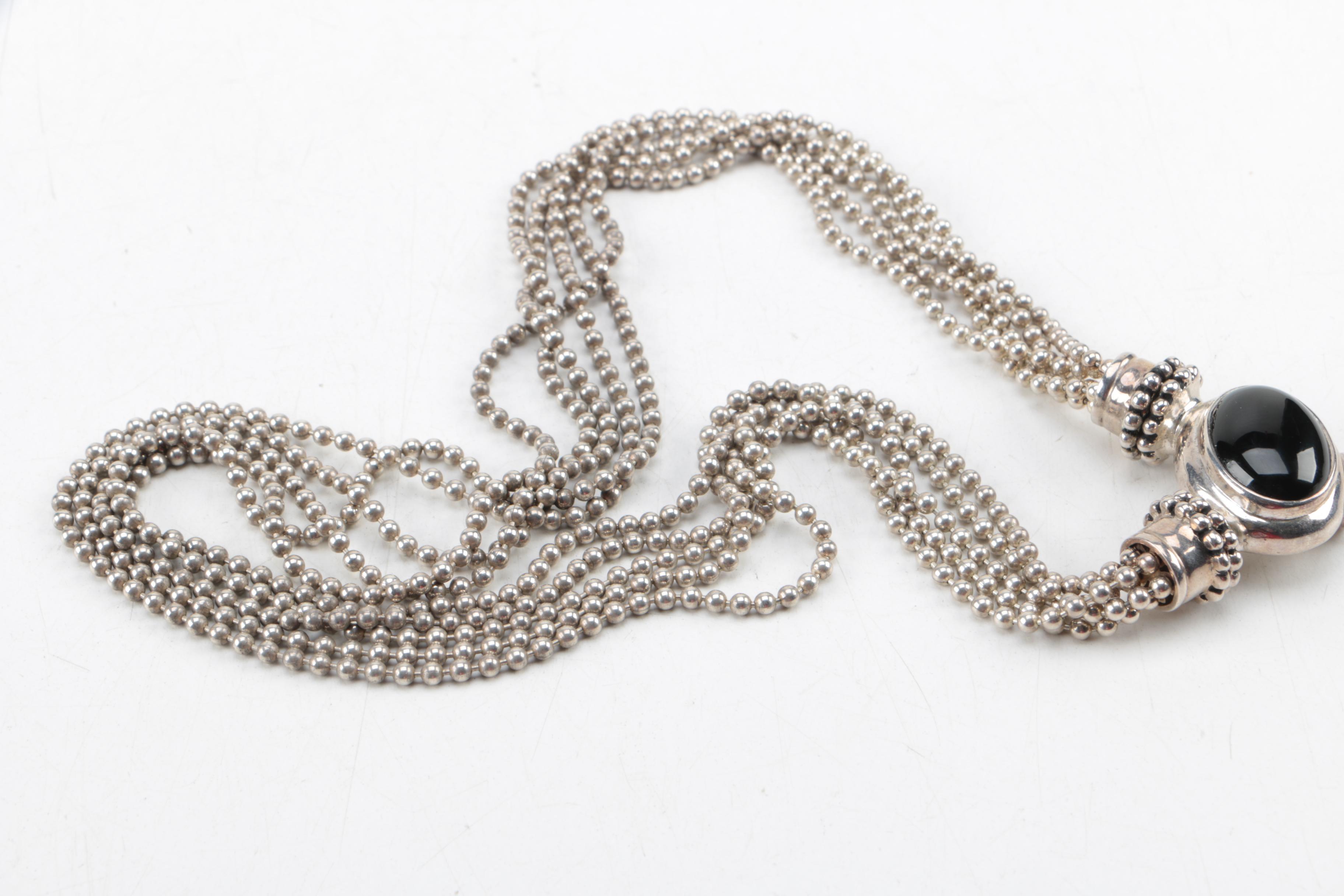 Joseph Esposito Sterling Silver Necklace and Bracelet