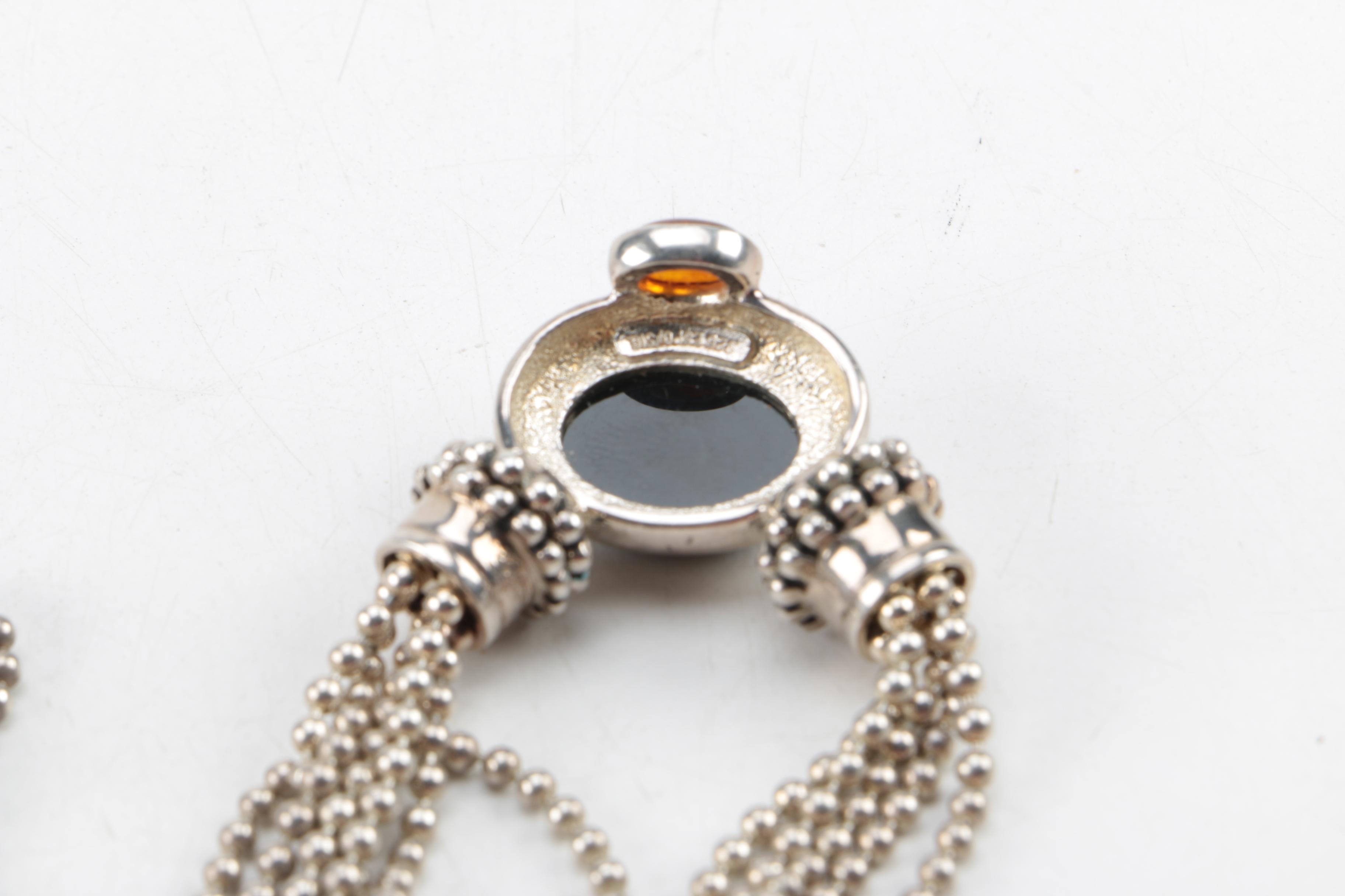 Joseph Esposito Sterling Silver Necklace and Bracelet