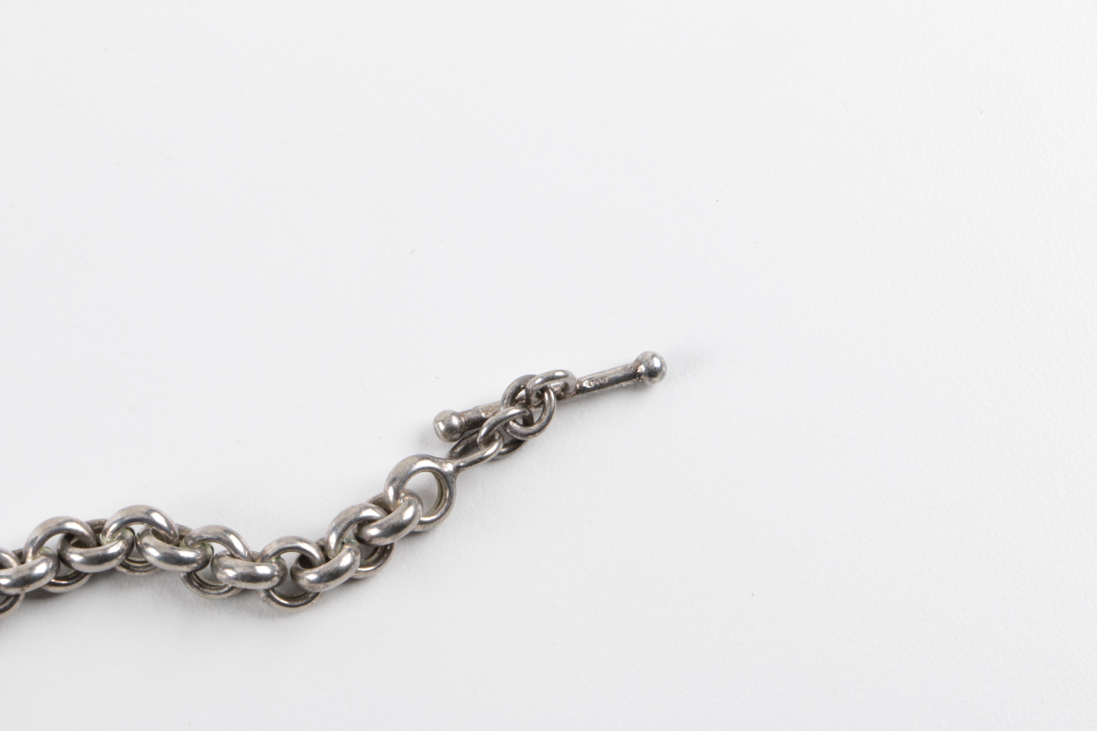 Set of Sterling Silver Link Bracelets