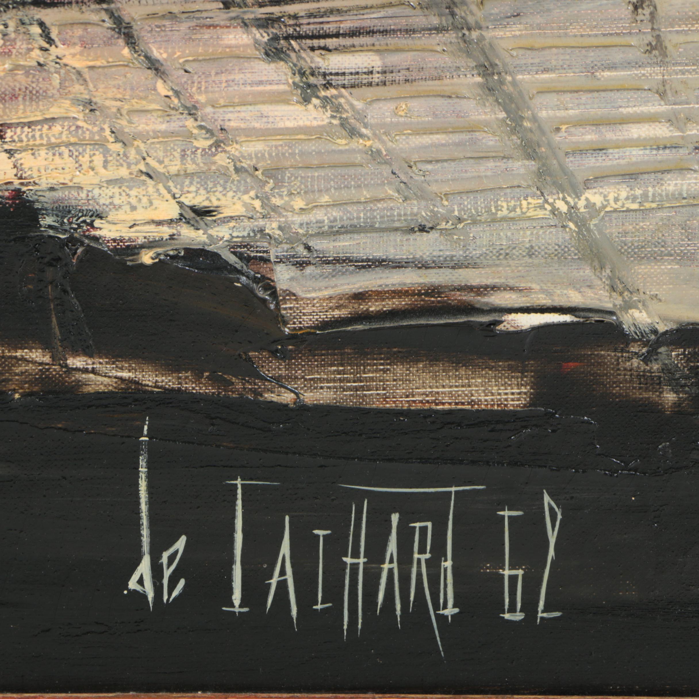 De Cachard Oil Painting on Canvas "Acropole"