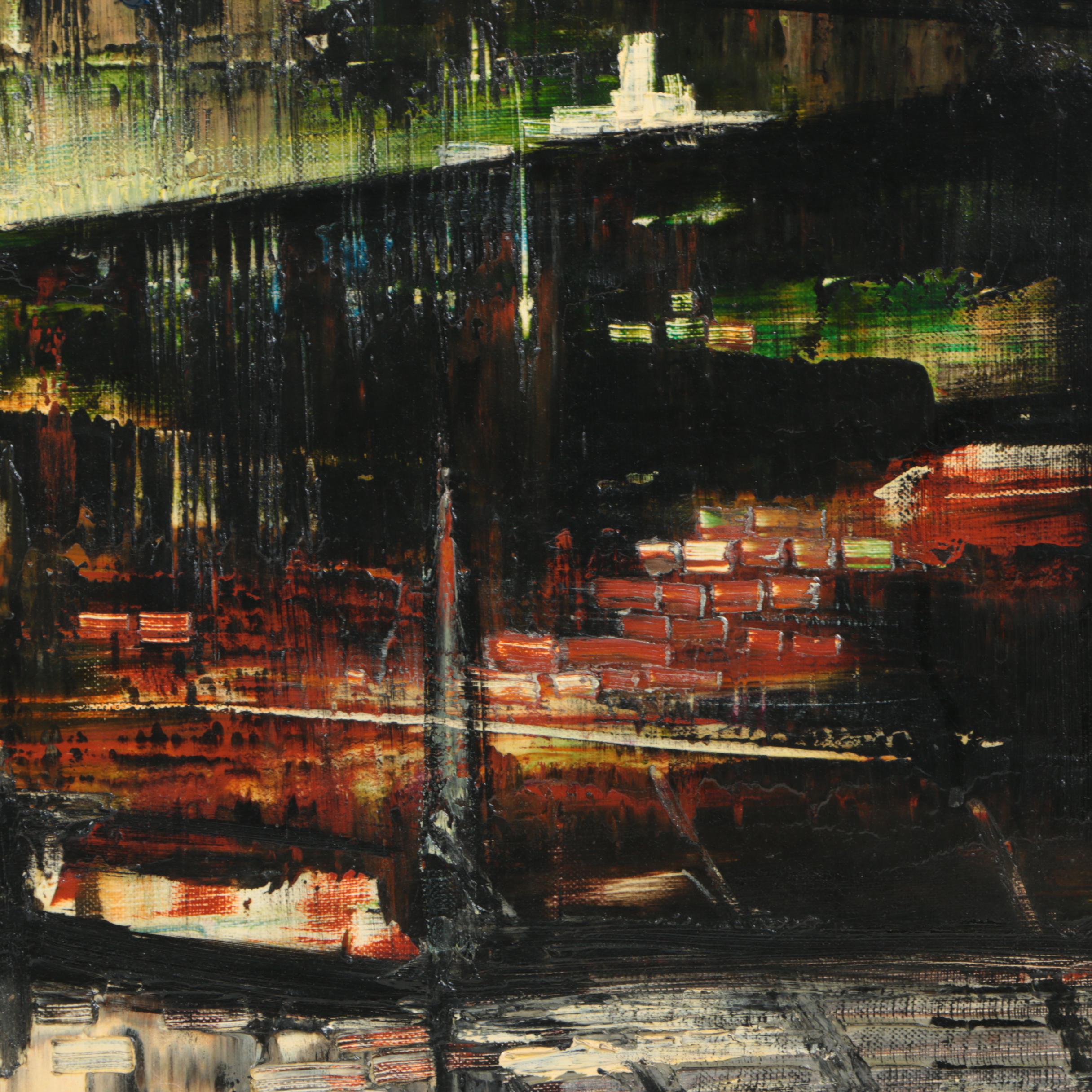 De Cachard Oil Painting on Canvas "Acropole"