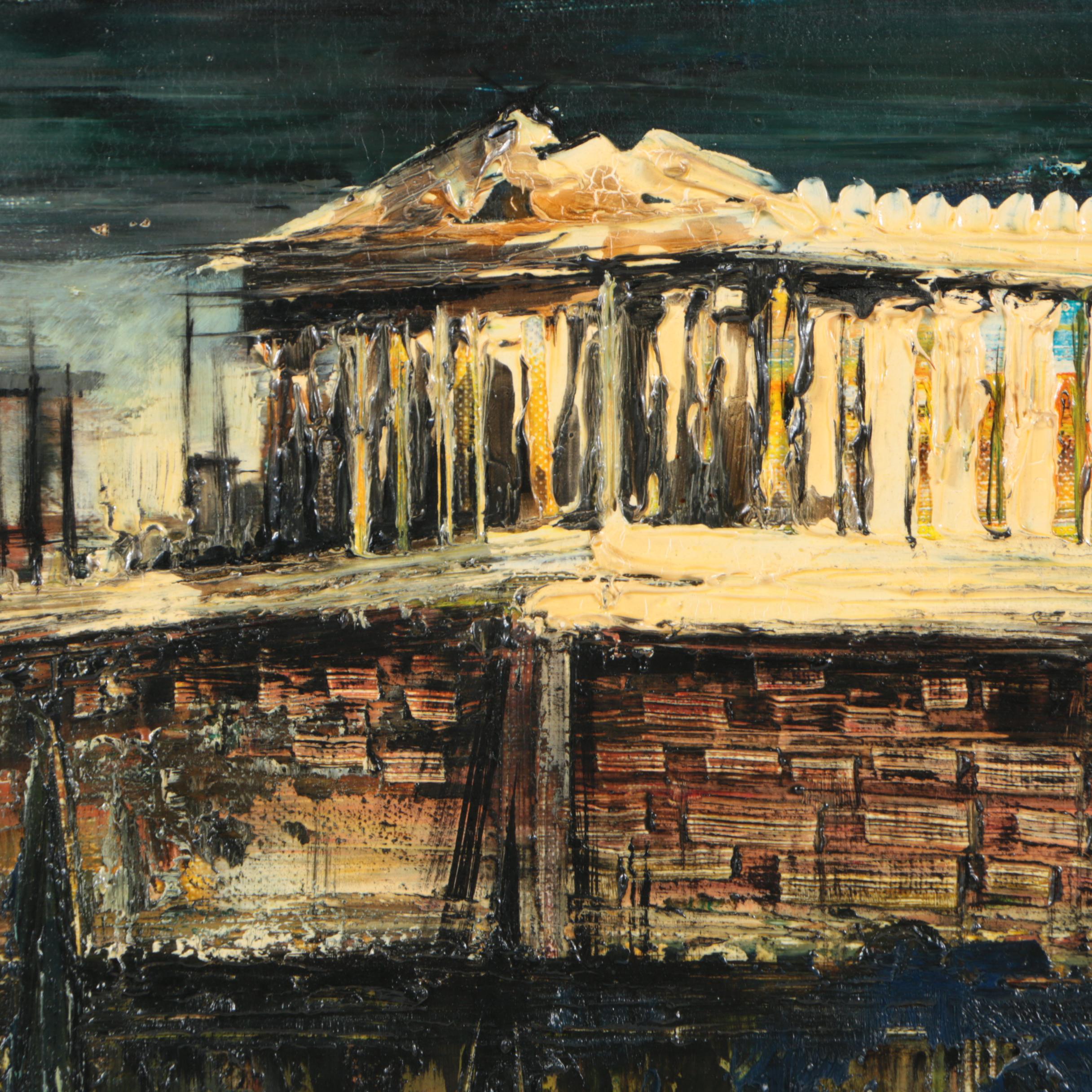 De Cachard Oil Painting on Canvas "Acropole"