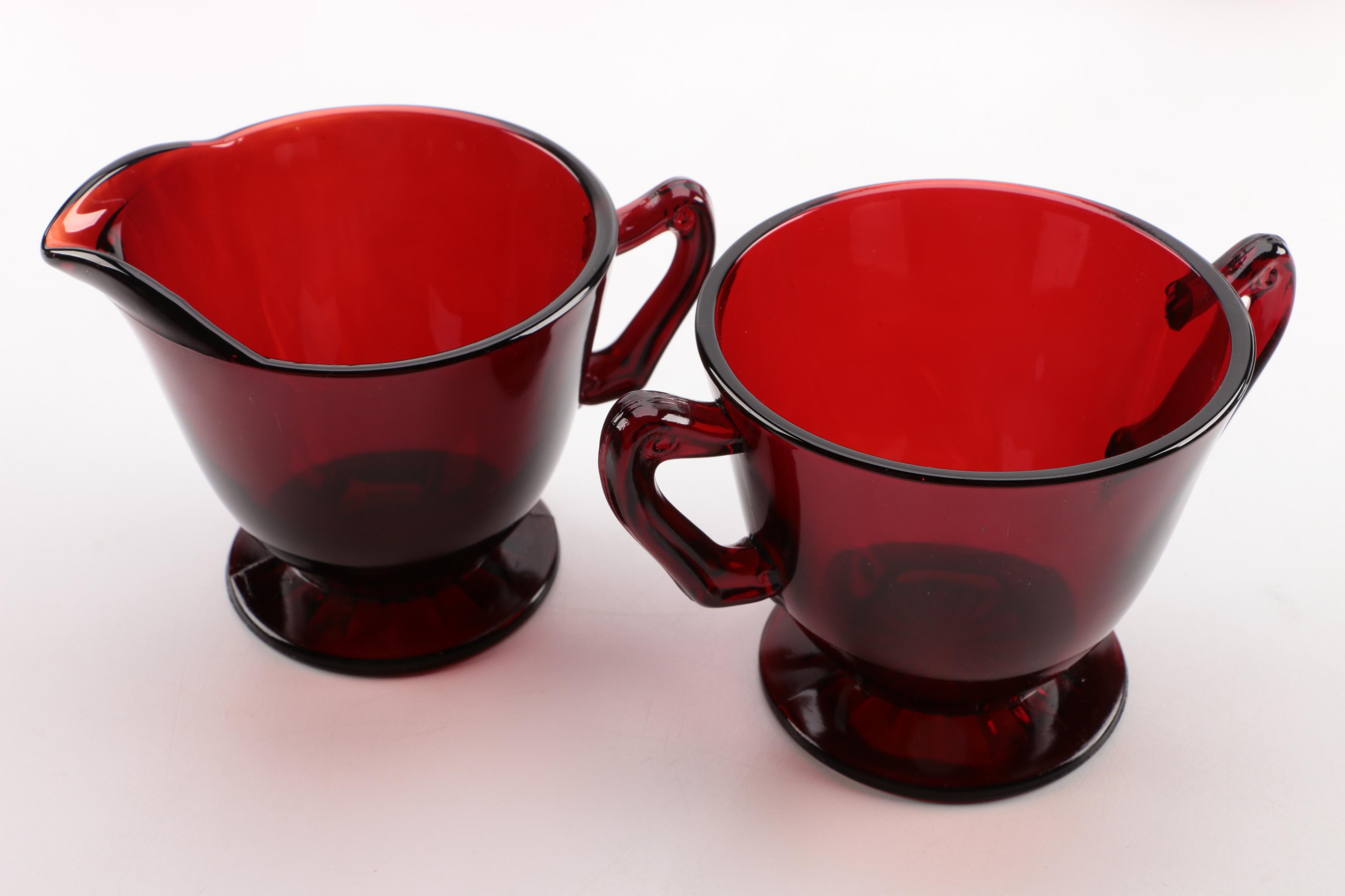 Anchor Hocking "Royal Ruby" Glassware