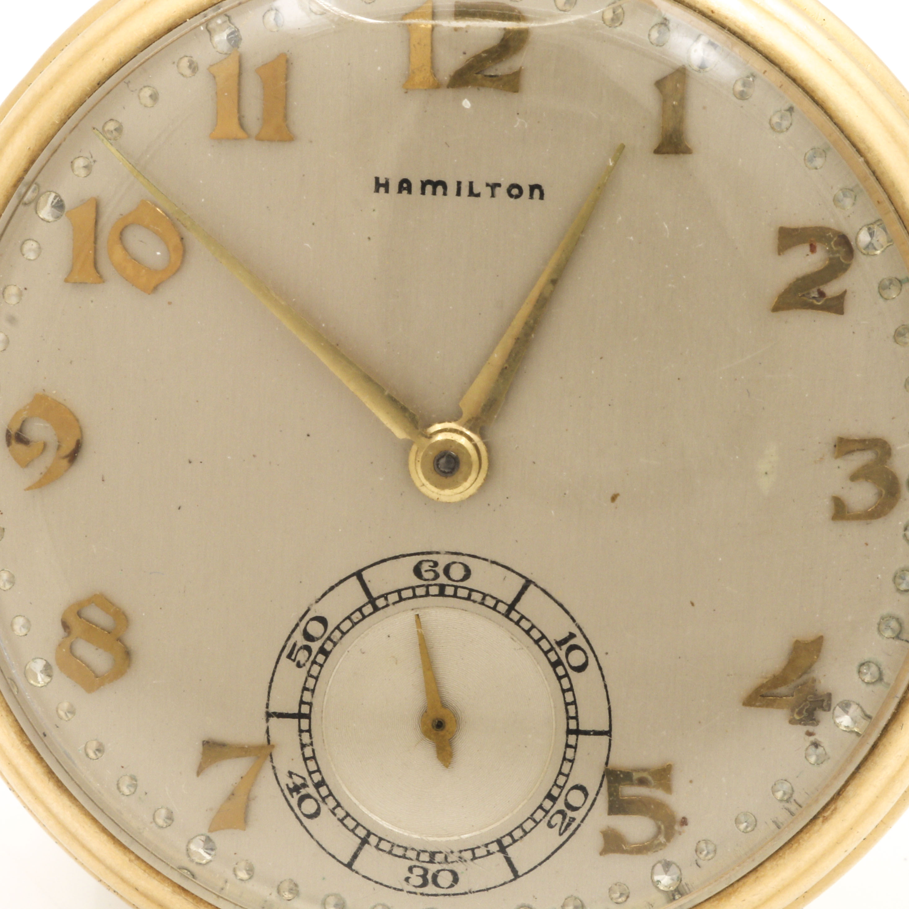 Vintage Hamilton 14K Yellow Gold Pocket Watch