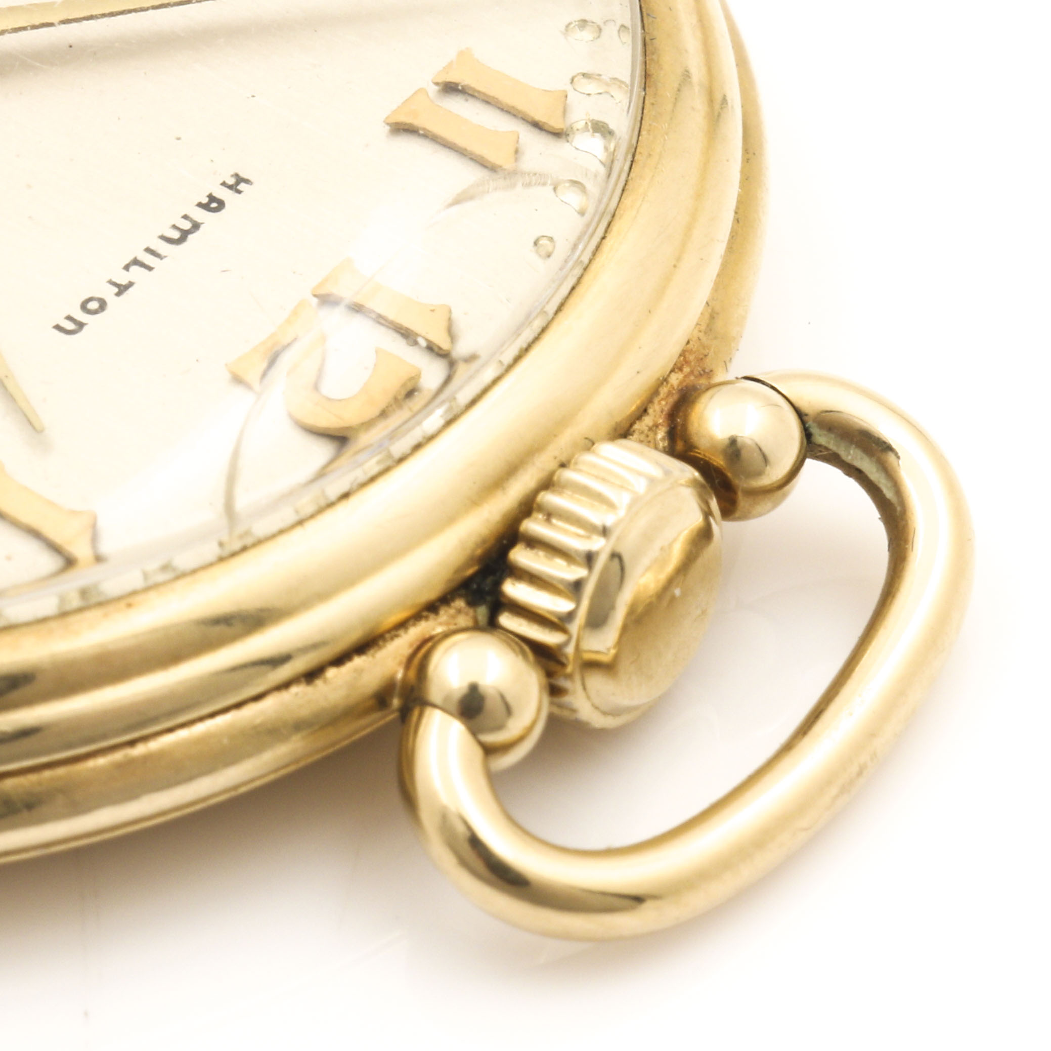 Vintage Hamilton 14K Yellow Gold Pocket Watch