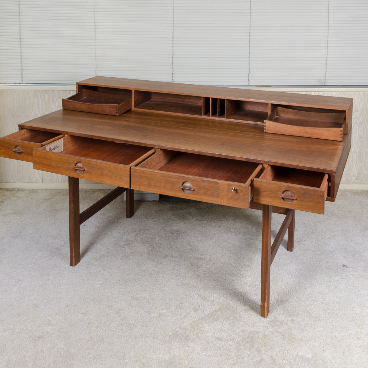 Vintage Mid Century Modern Desk by Maurice Villency