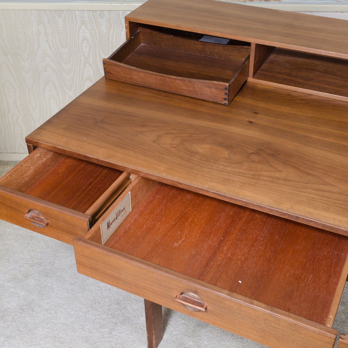 Vintage Mid Century Modern Desk by Maurice Villency
