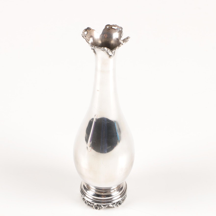 Camusso Peruvian Sterling Silver Bud Vase