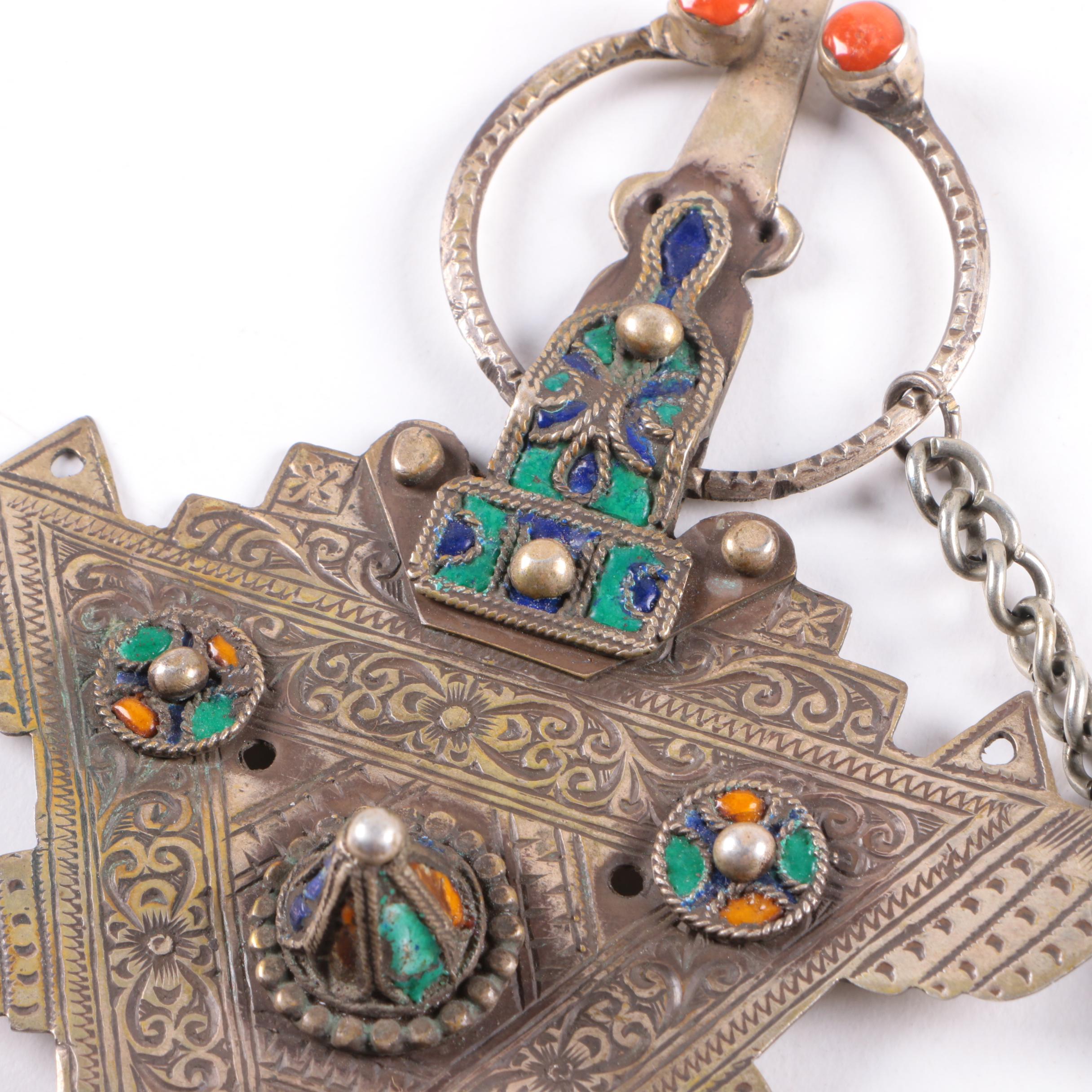 Vintage 800 Silver Ornate Pin and Sterling Silver Jewelry Assortment