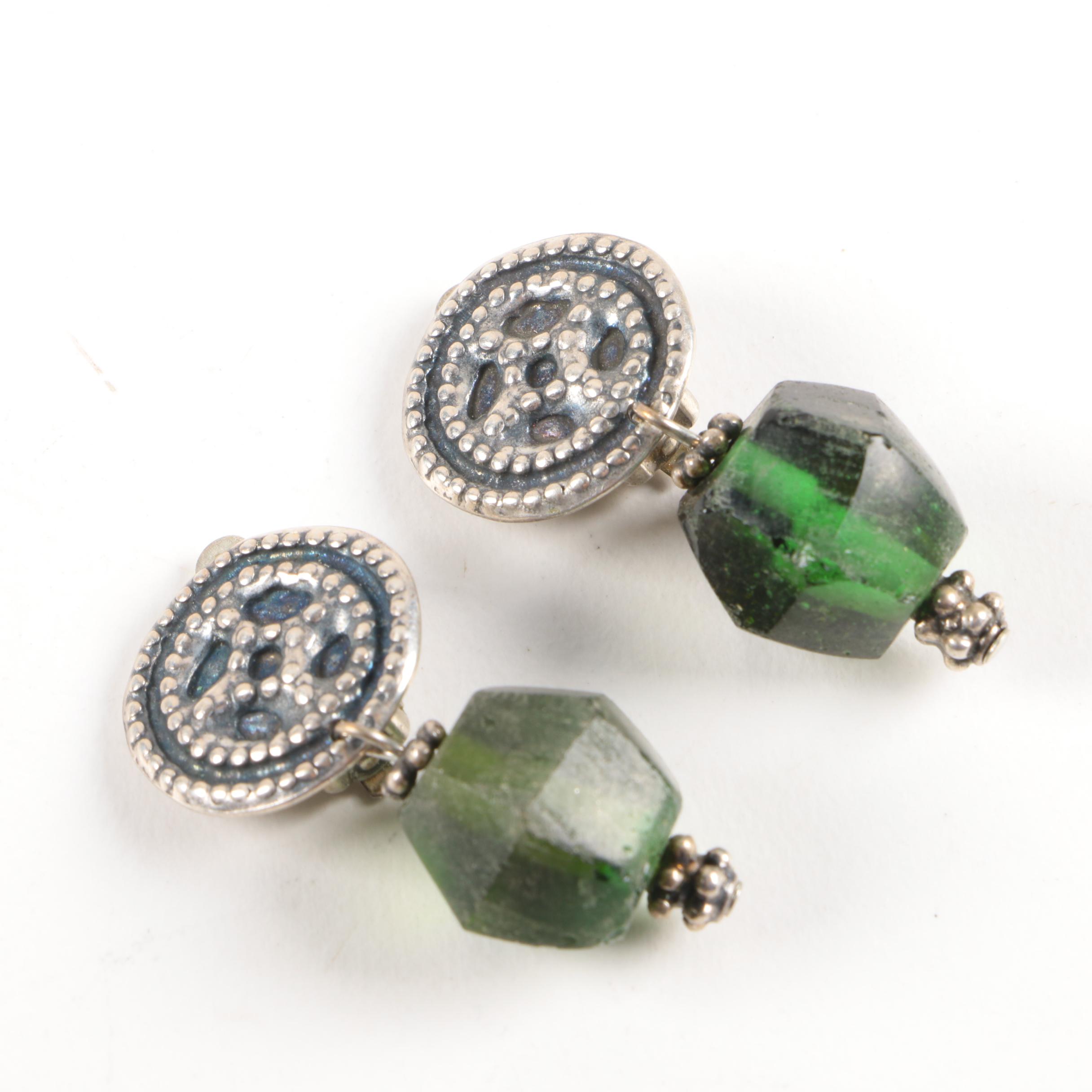 Vintage 800 Silver Ornate Pin and Sterling Silver Jewelry Assortment