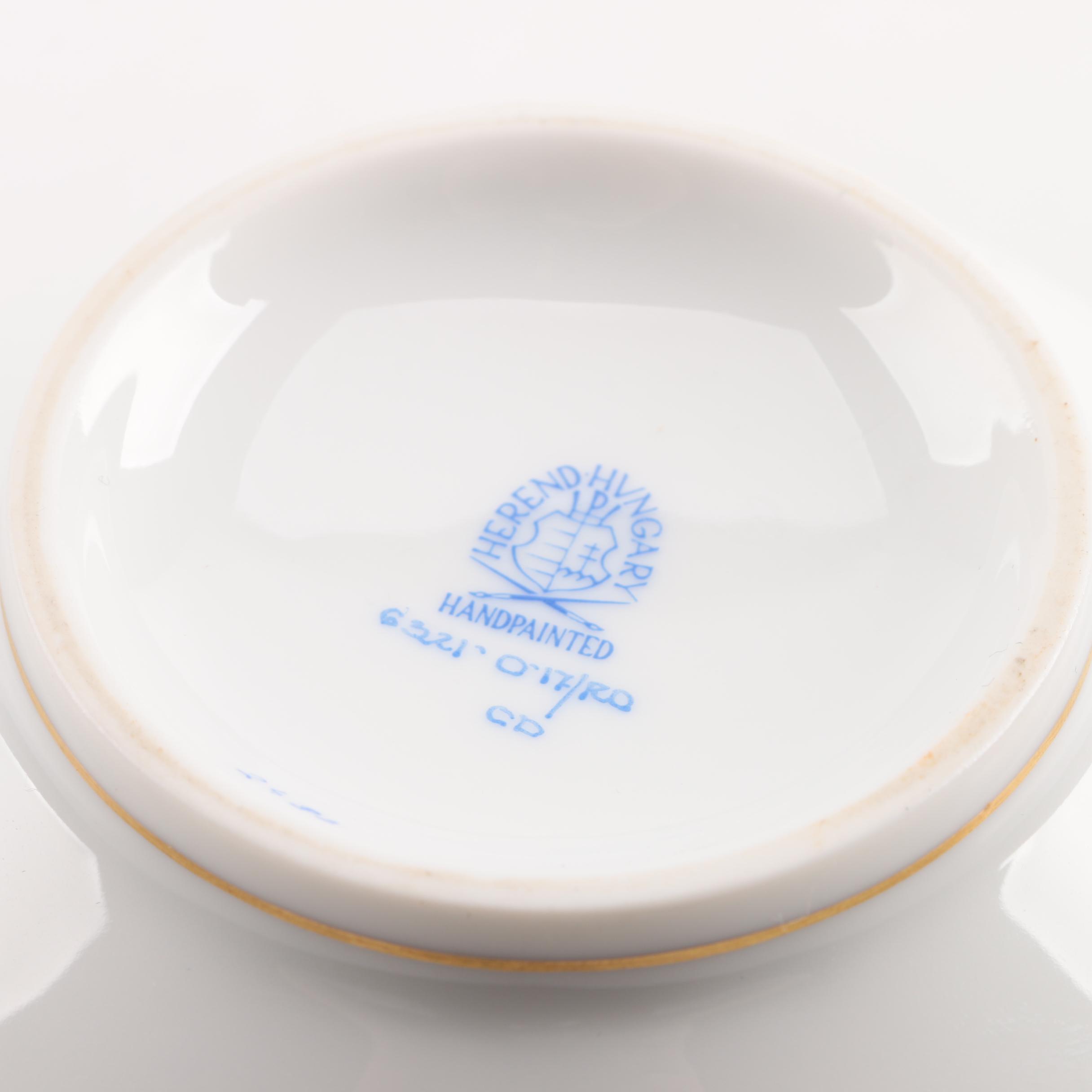 Herend Hungary "Rothschild Birds" Hand-Painted Porcelain Vase