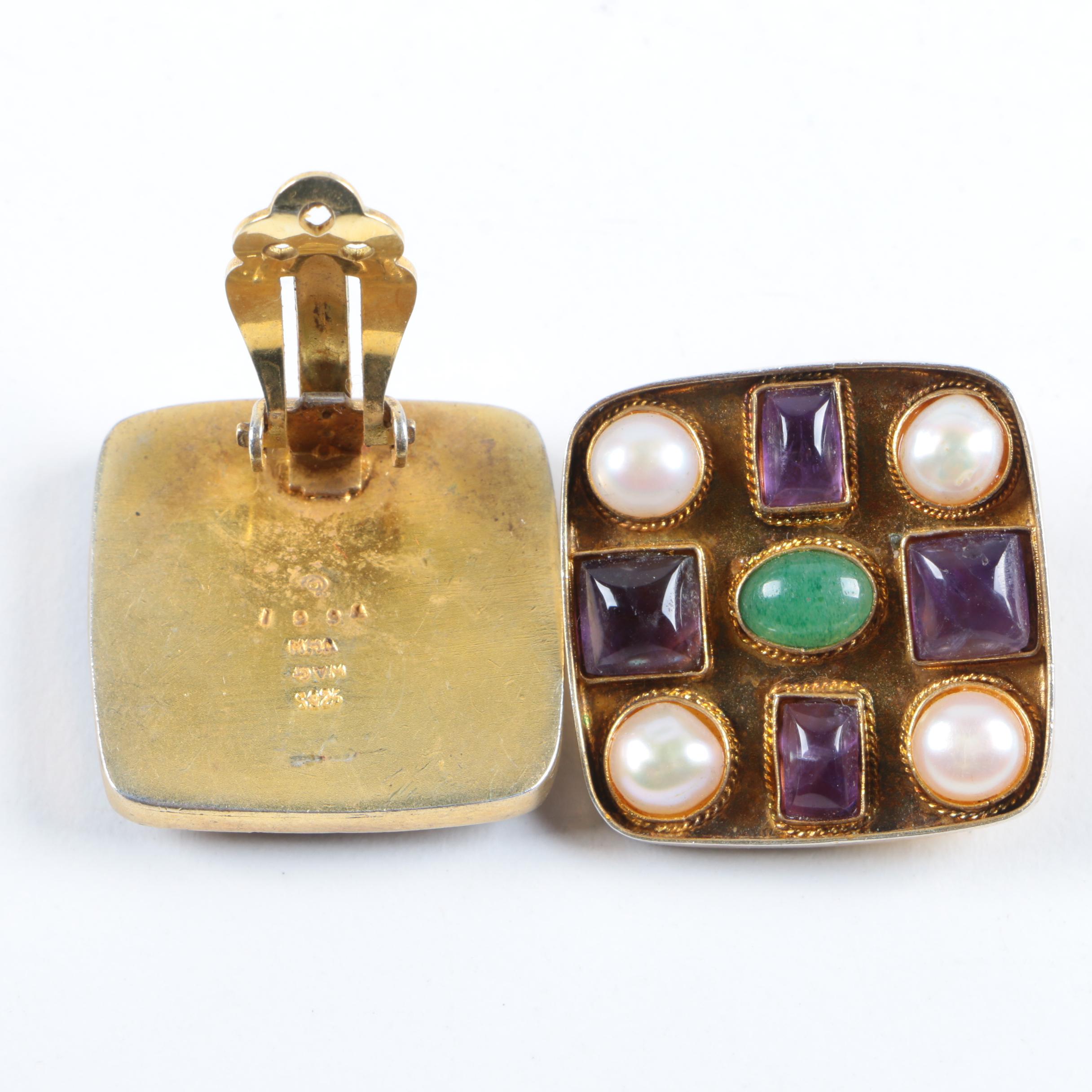 Assortment of Sterling Silver Bracelets and Earrings Including Abalone