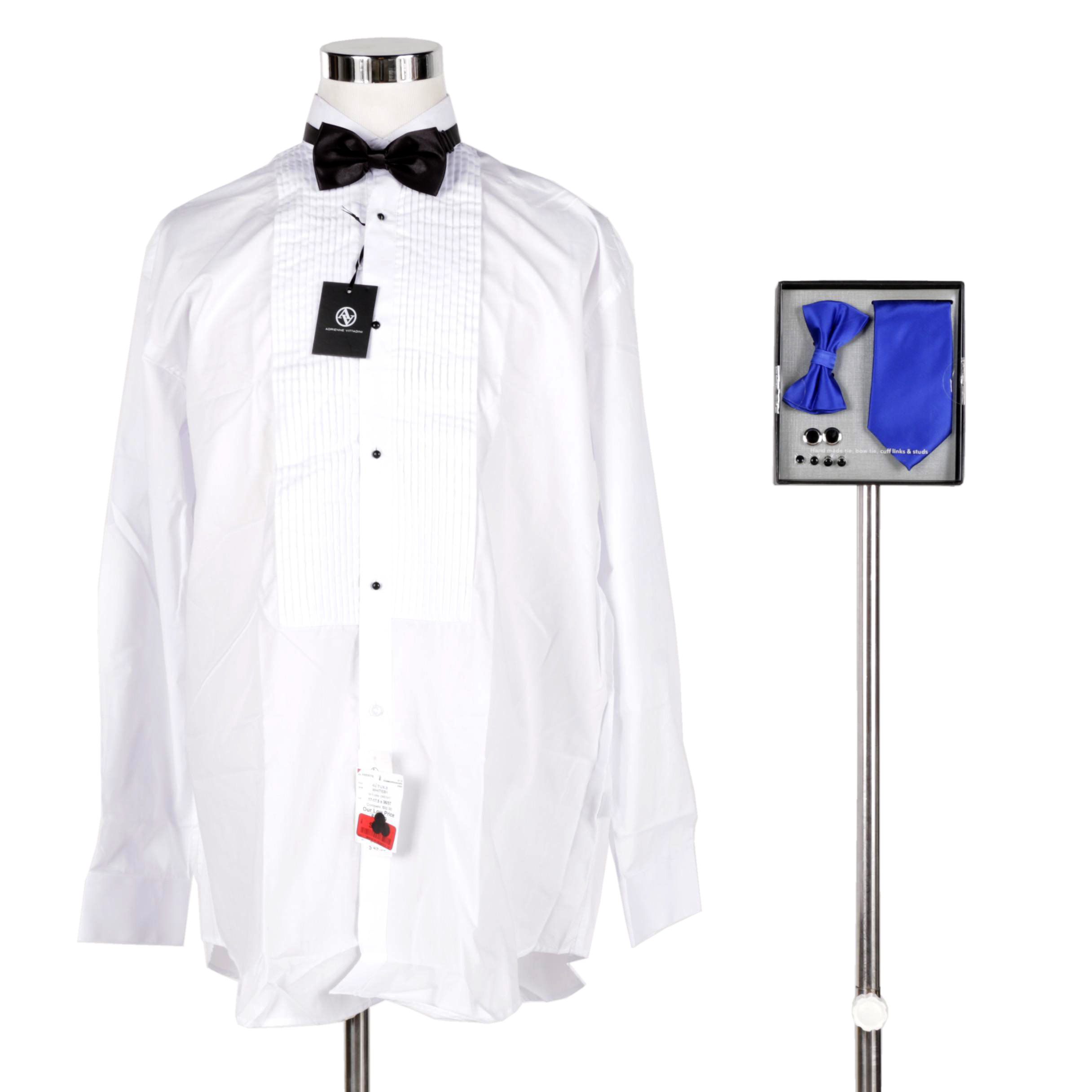 Men's Adrienne Vittadini Tuxedo Shirt and Accessories