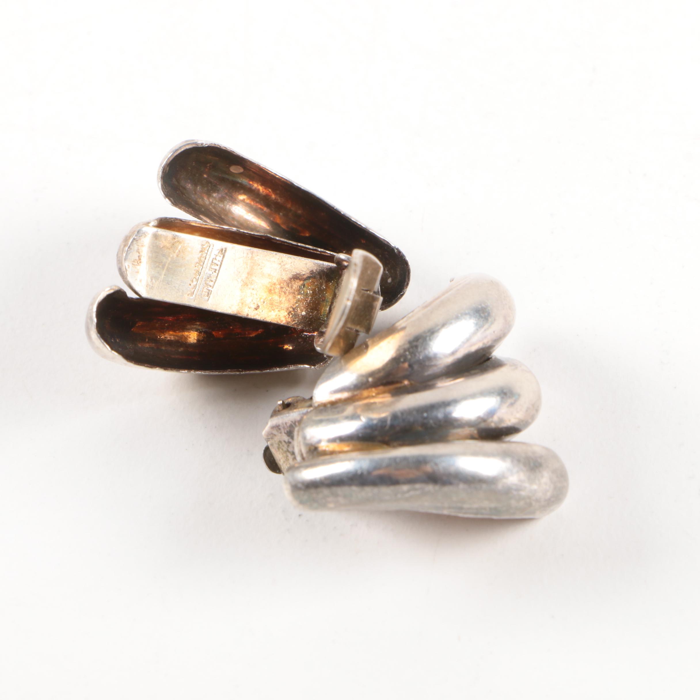 Grouping of Sterling Silver Earrings Including Gemstones