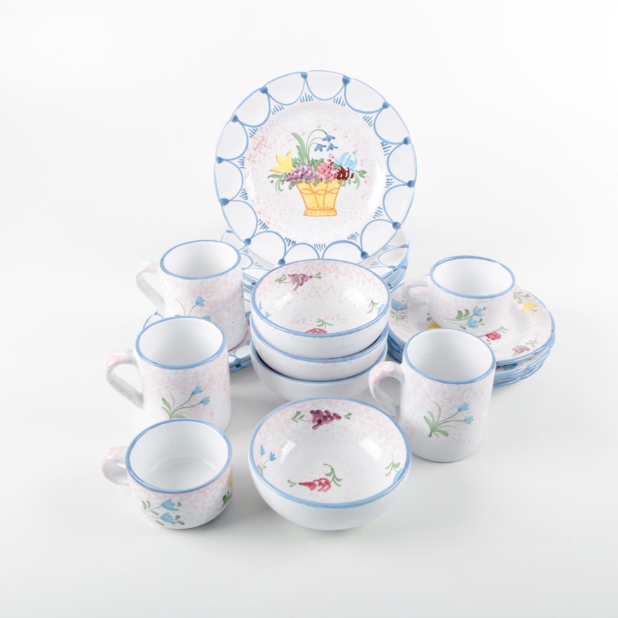 Hand-Painted Italian Ceramic Tableware