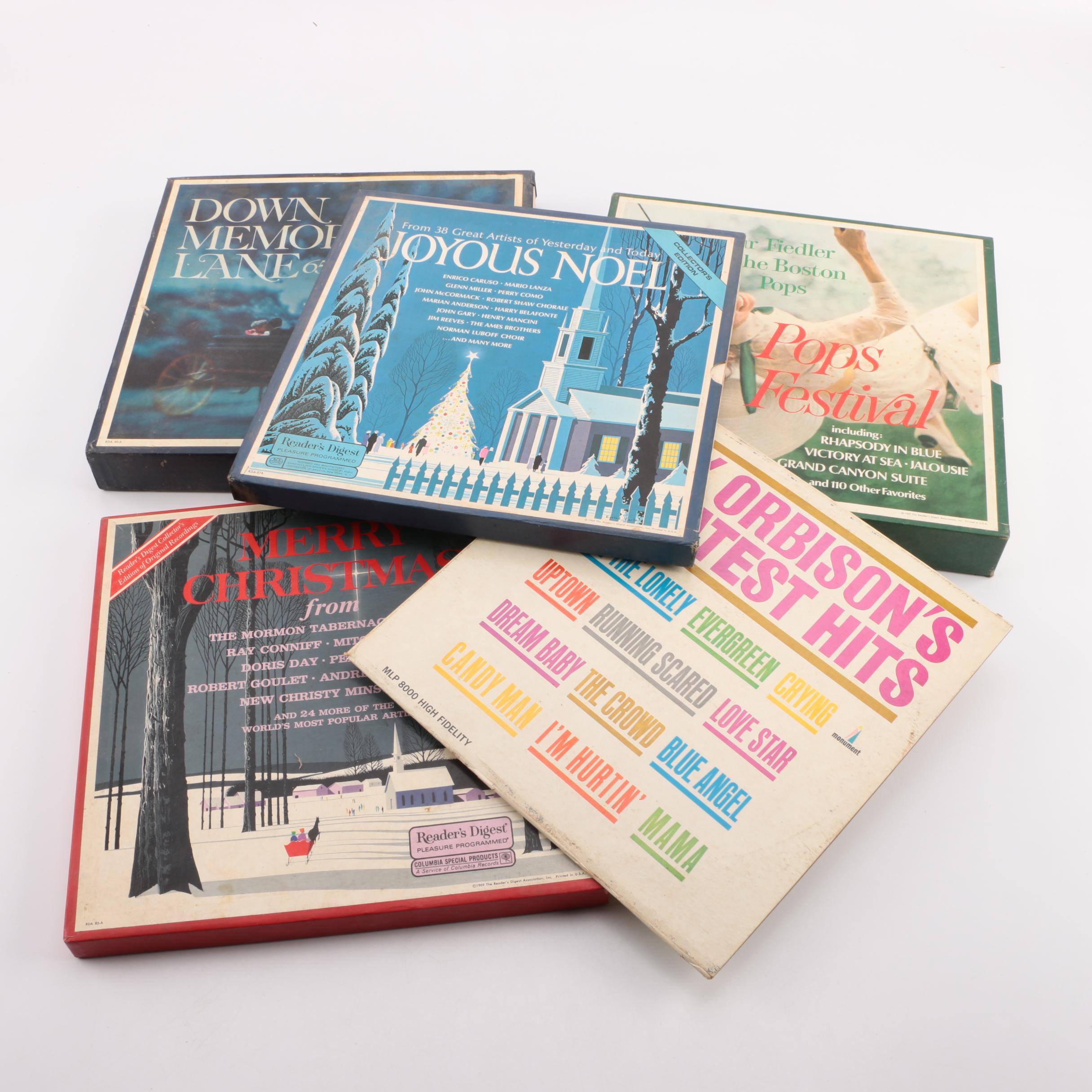 Roy Orbison LP and Holiday and Classical LP Box Sets