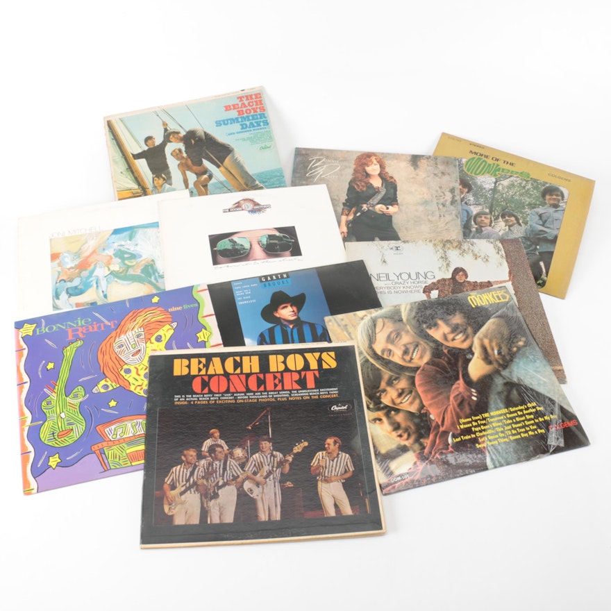 Beach Boys, Monkees, Garth Brooks and Other Rock and Country LPs