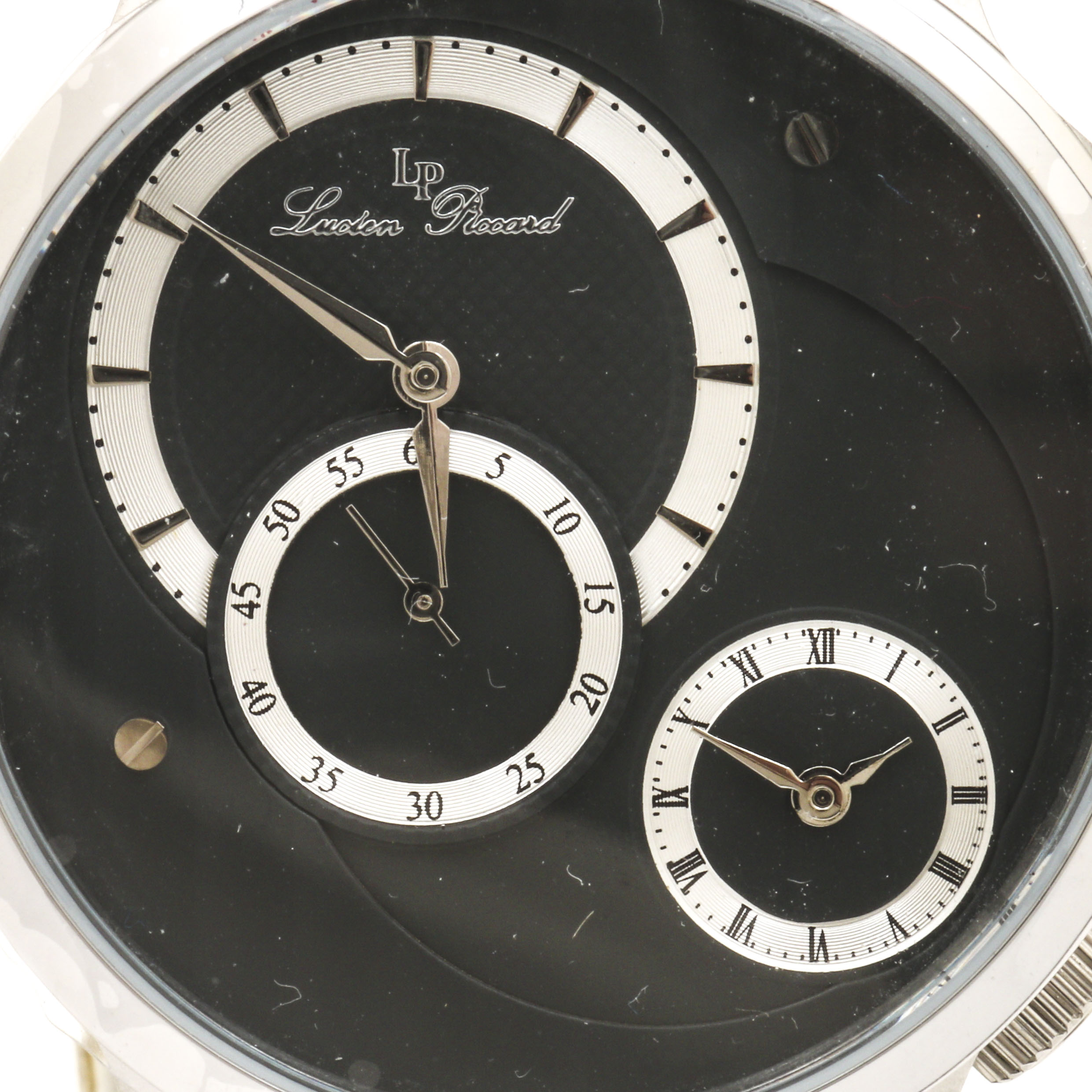 Lucien Piccard Stainless Steel Dual Time Watch