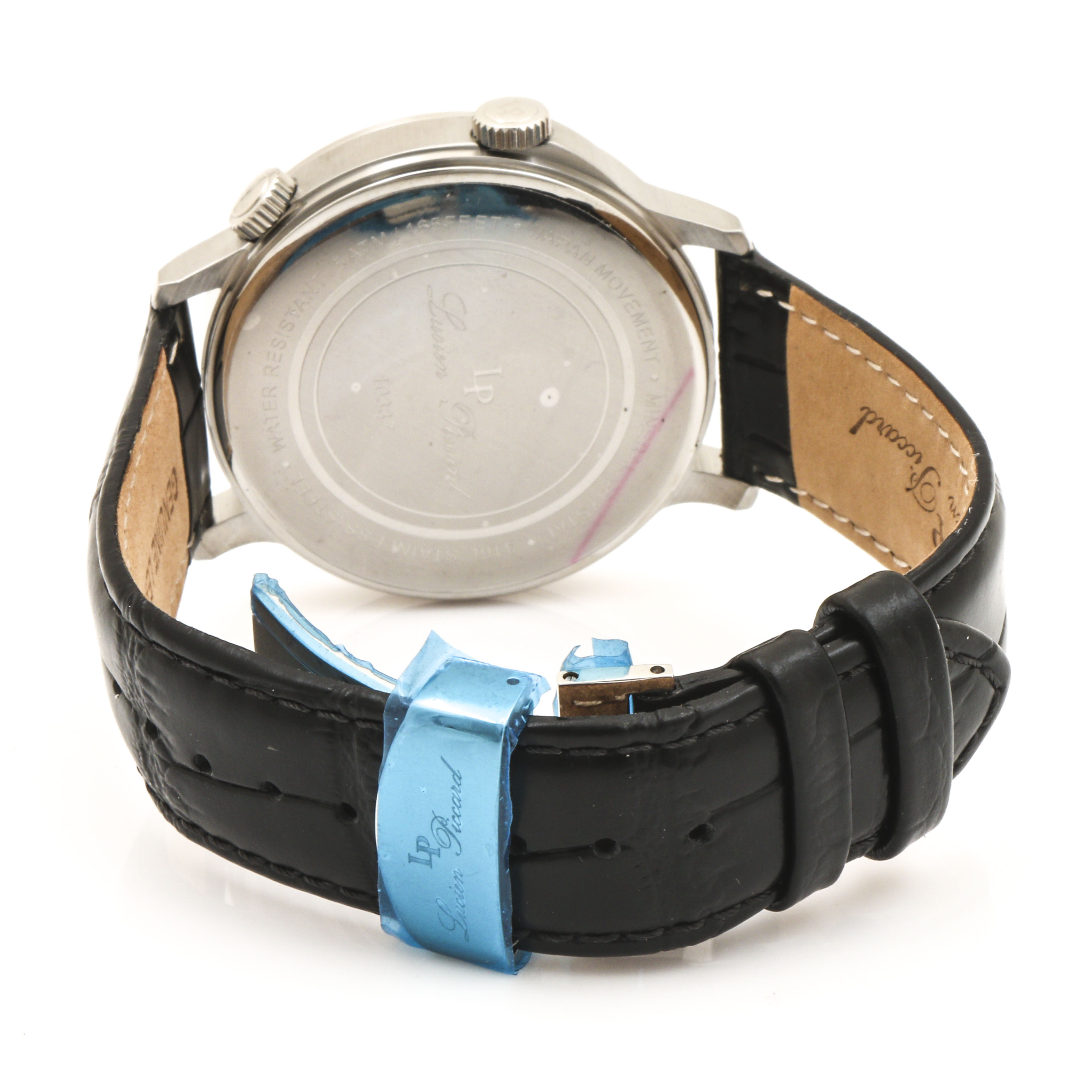 Lucien Piccard Stainless Steel Dual Time Watch