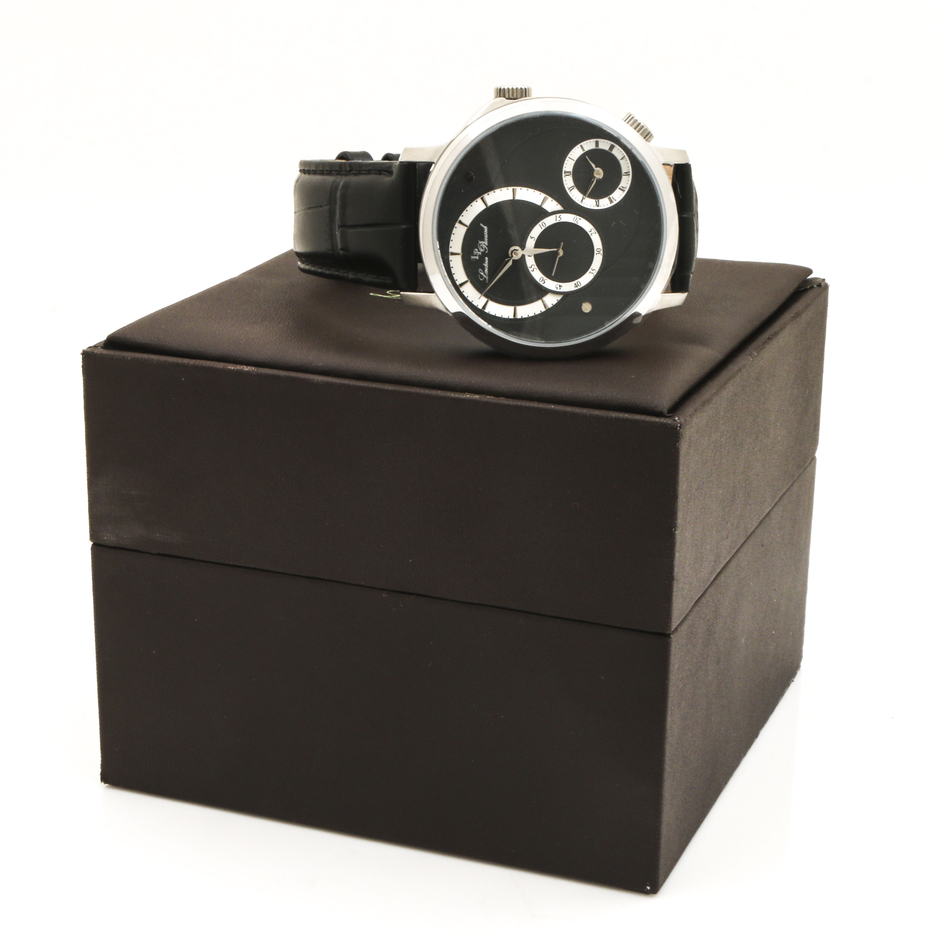 Lucien Piccard Stainless Steel Dual Time Watch