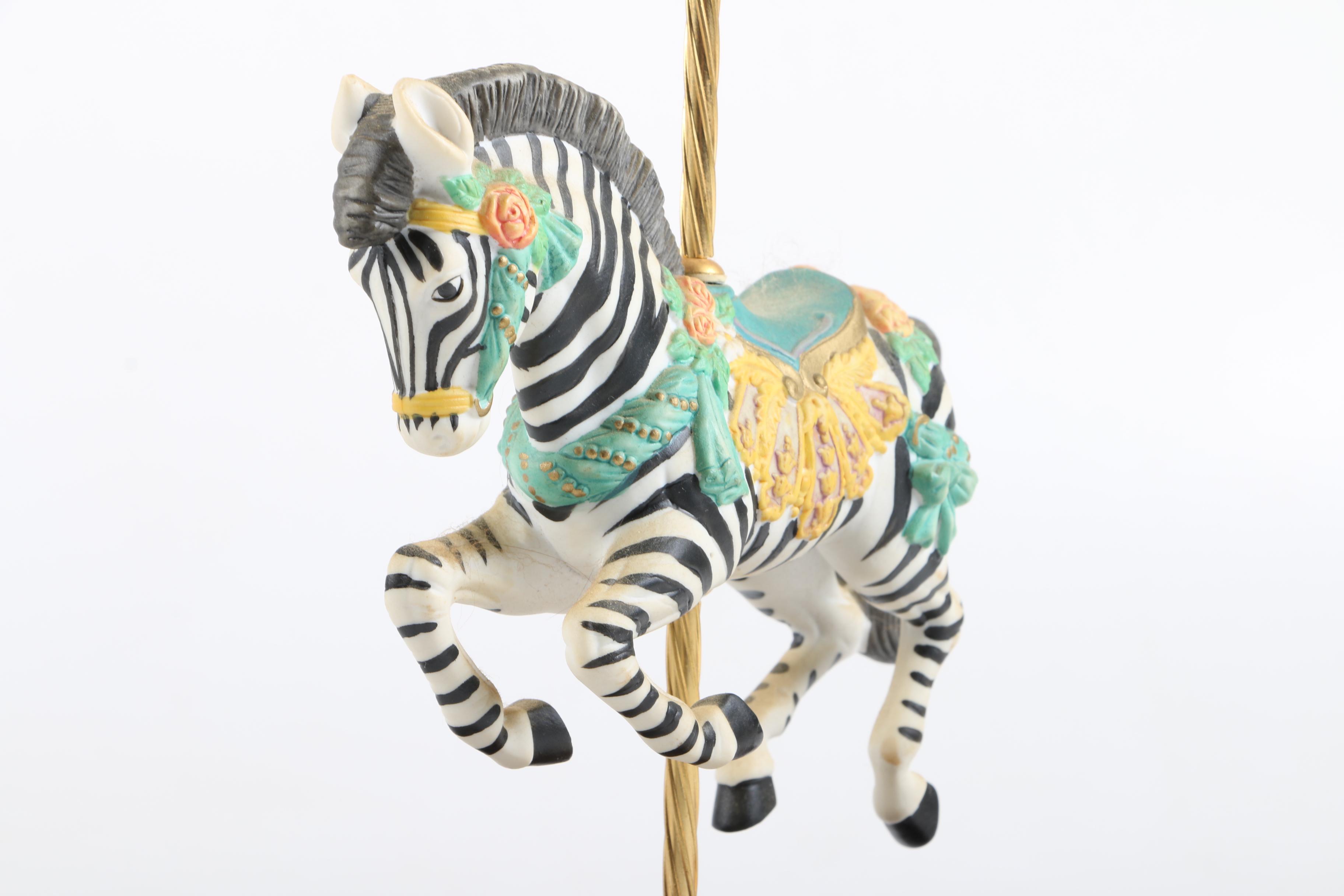 San Francisco Music Box Company Musical Carousel Horses
