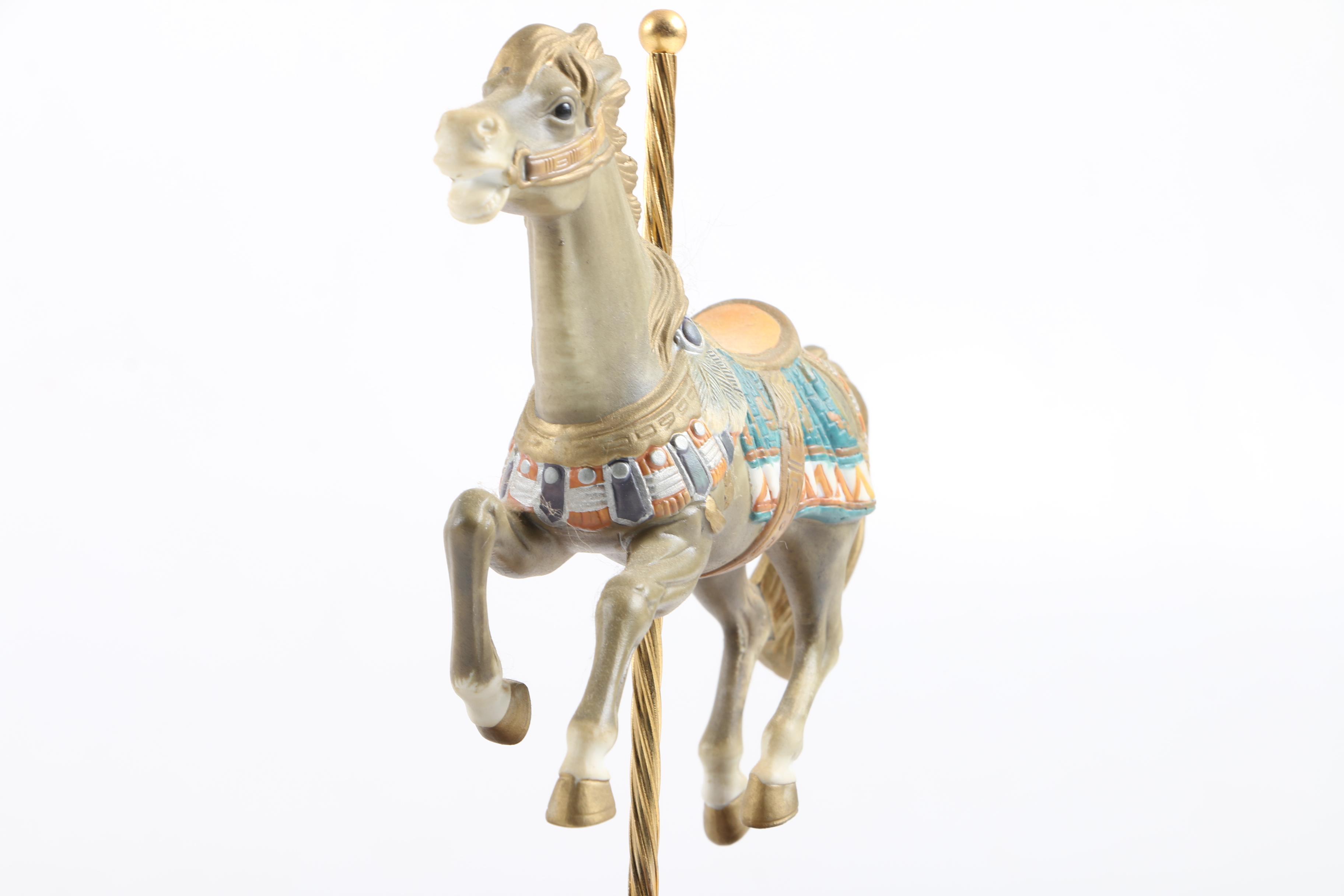 San Francisco Music Box Company Musical Carousel Horses