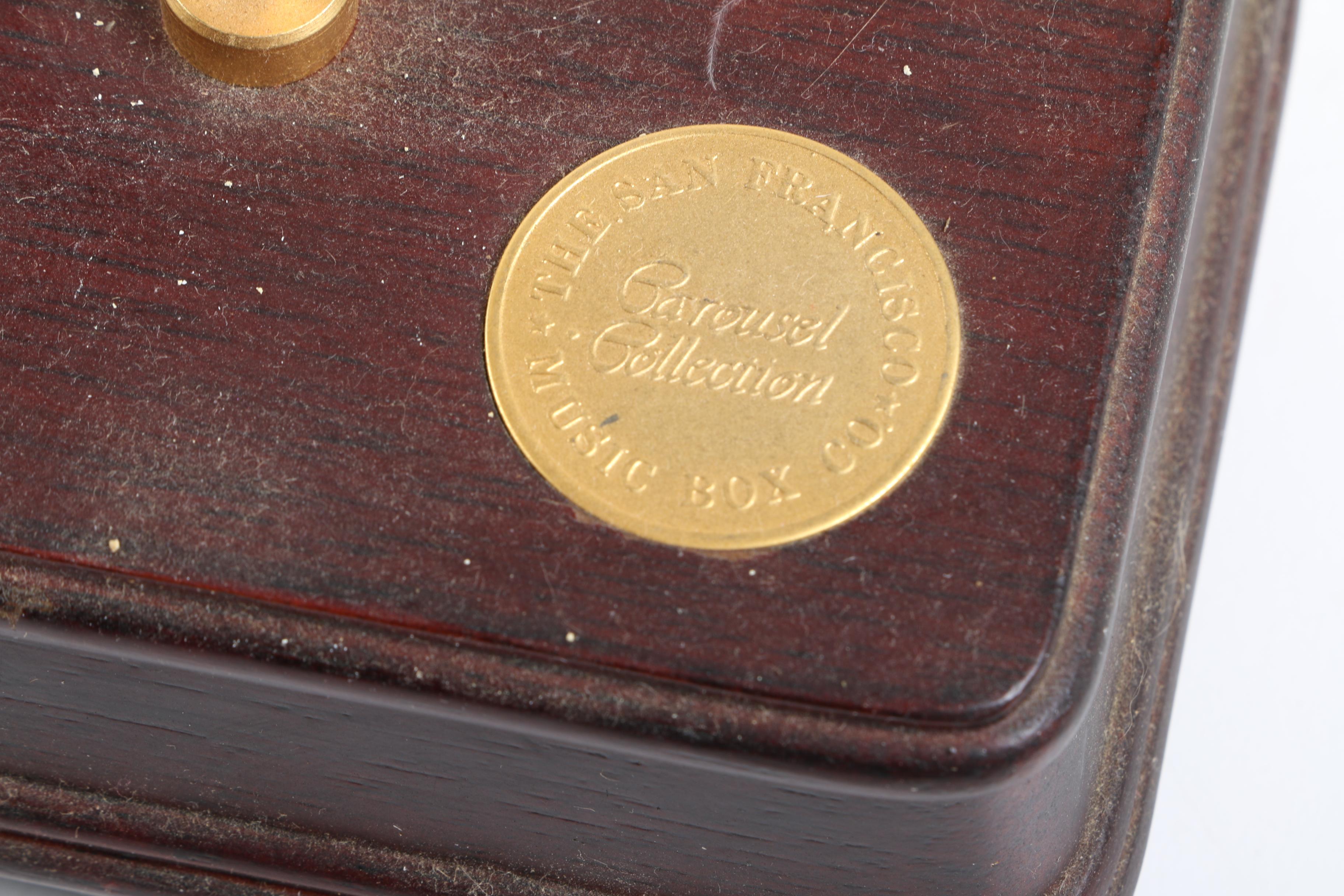 San Francisco Music Box Company Musical Carousel Horses