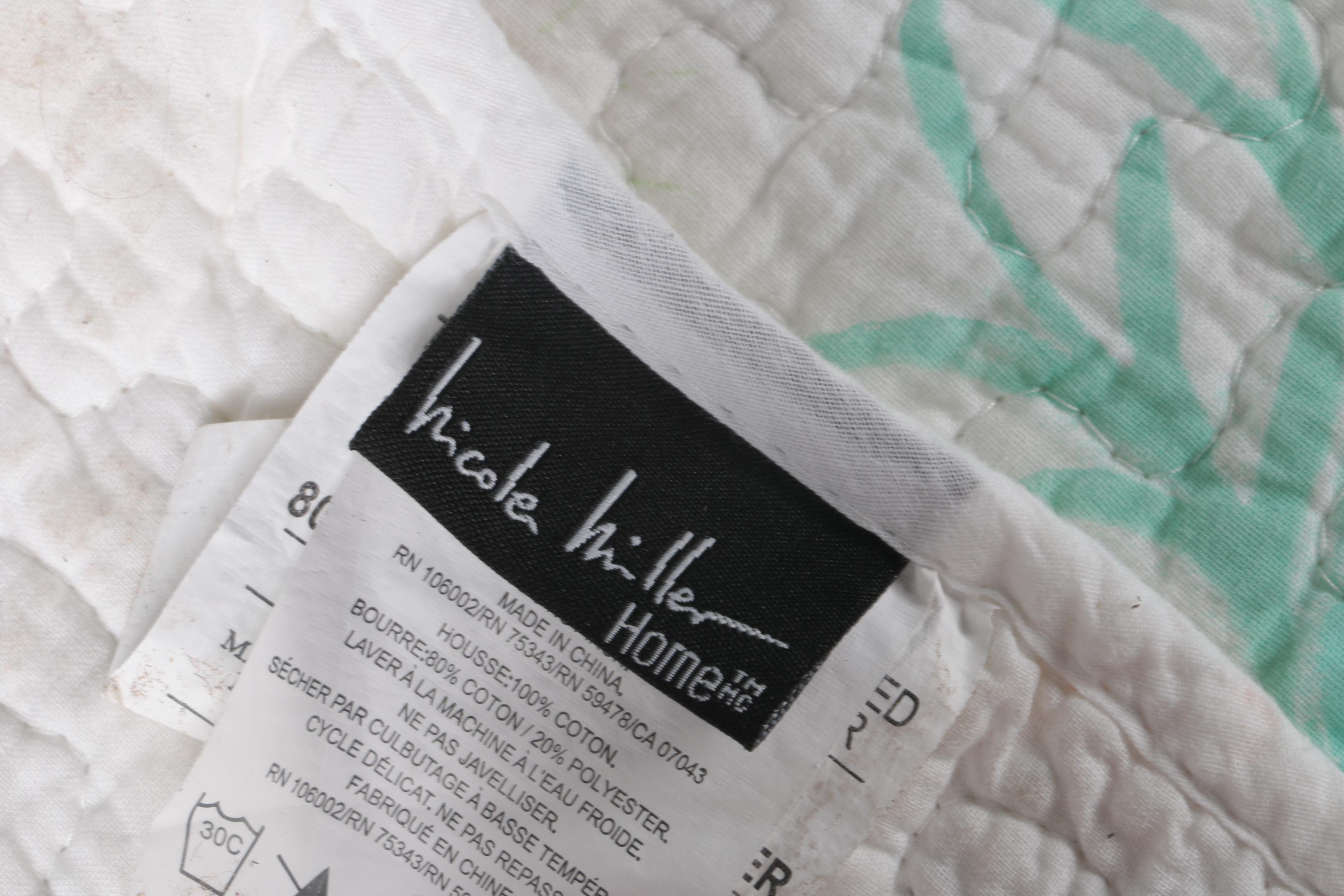 Nicole Miller Machine Quilted Bedspread