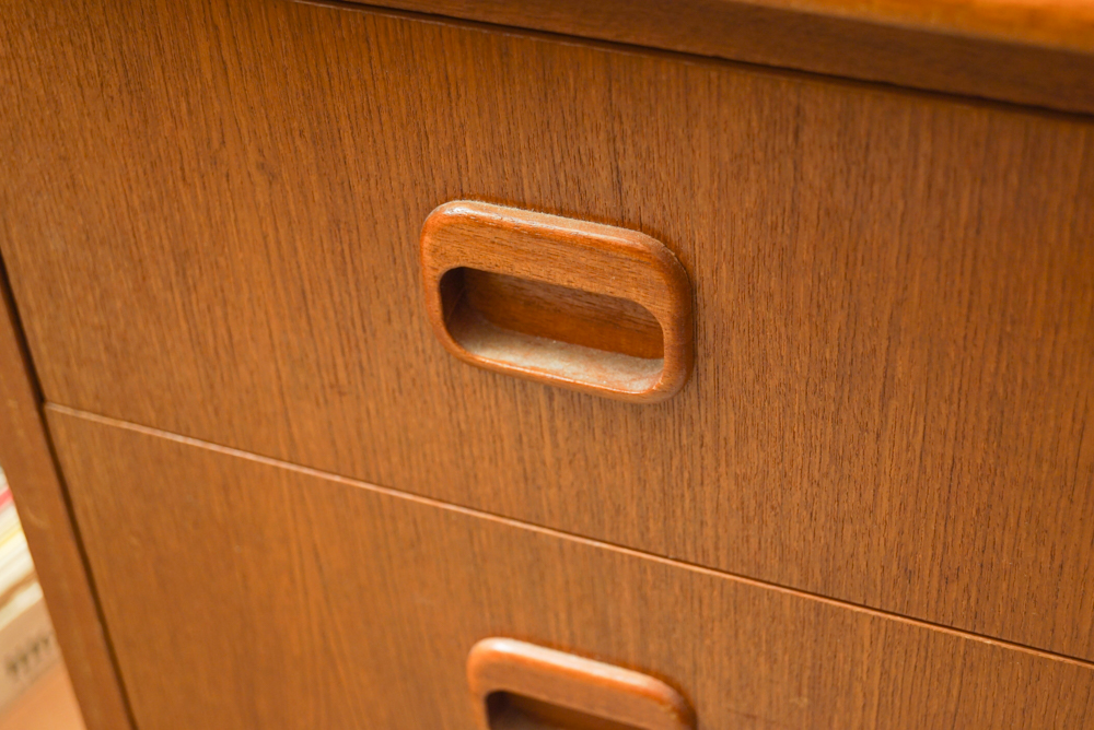 Danish Modern Teak Roll Top Desk by Egon Ostergaard