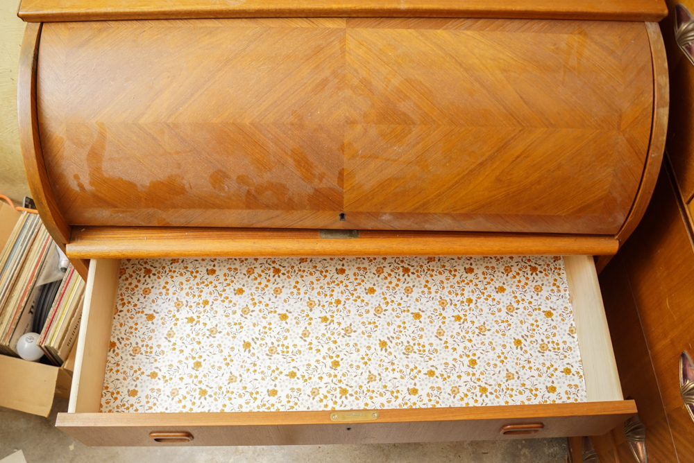 Danish Modern Teak Roll Top Desk by Egon Ostergaard