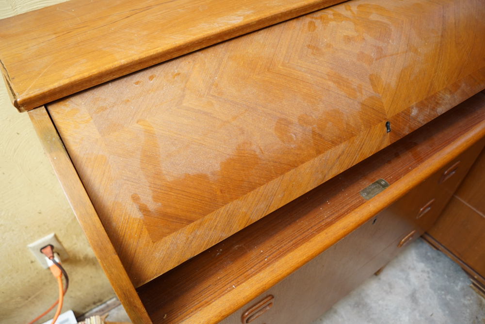 Danish Modern Teak Roll Top Desk by Egon Ostergaard
