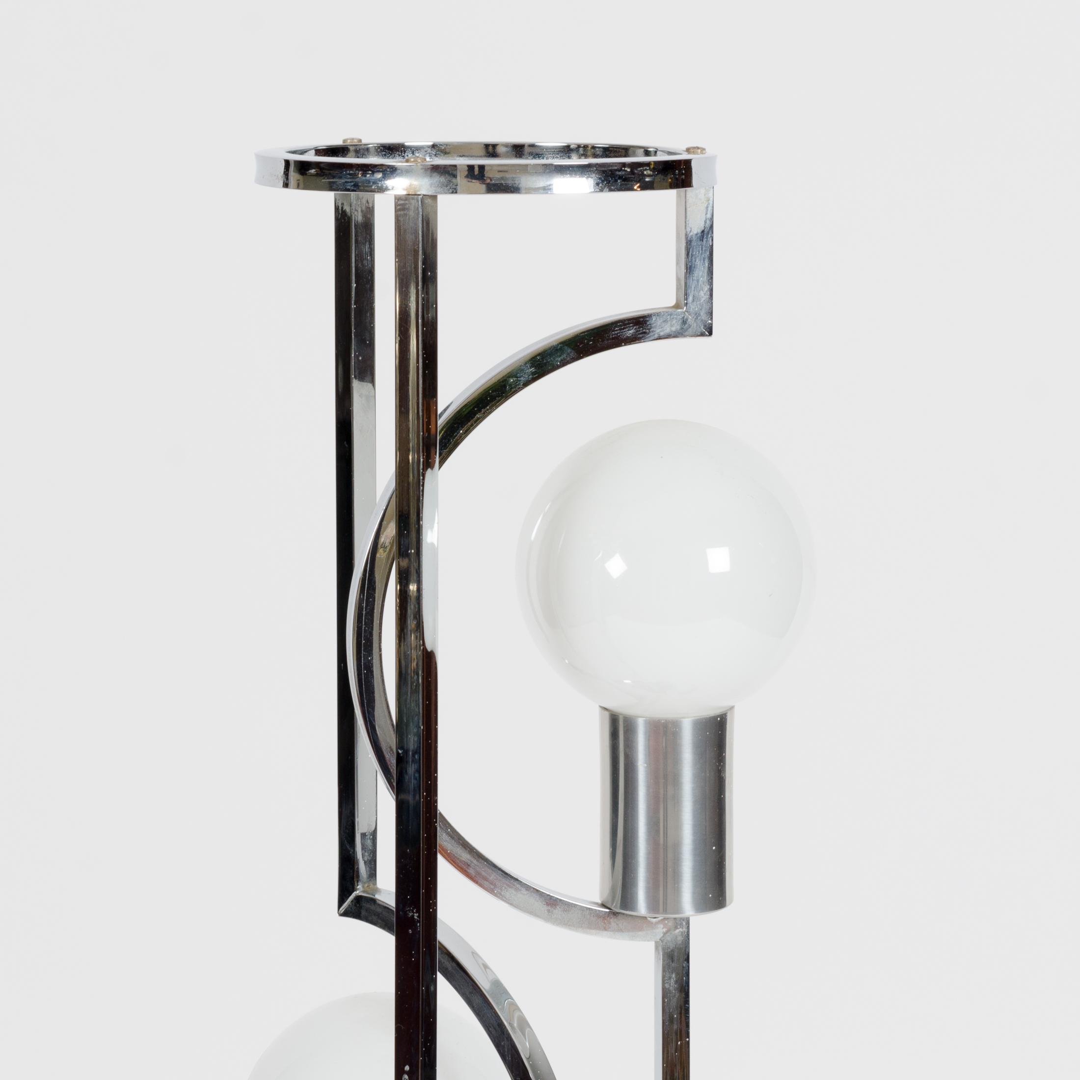 Mid Century Modern Chrome Lamp