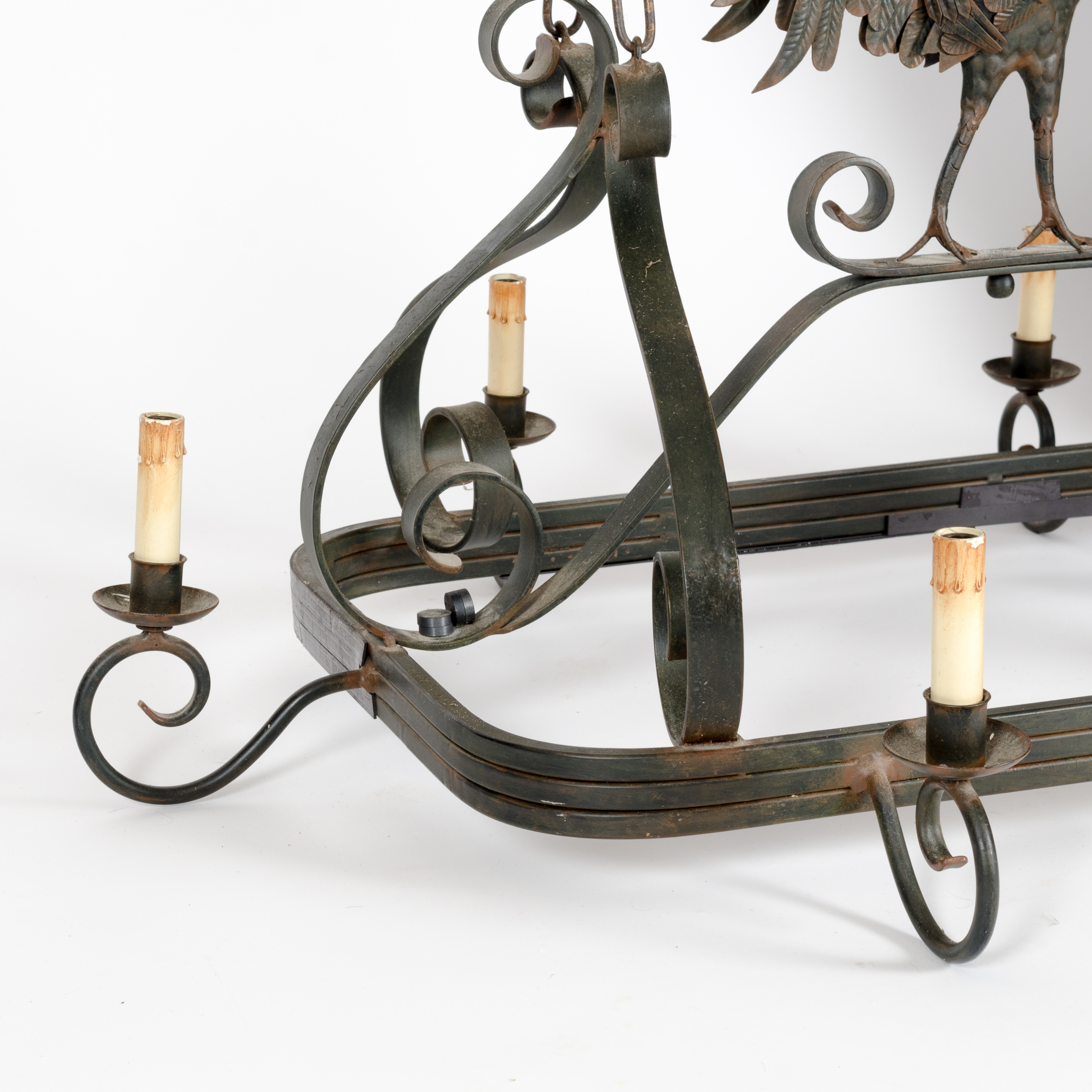 French Country Style Rooster Chandelier