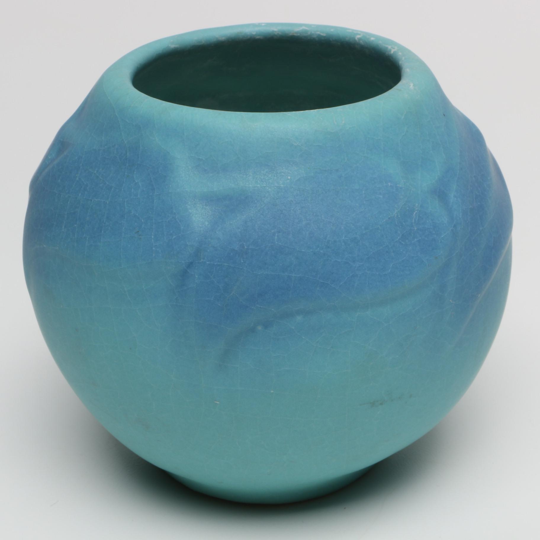 Van Briggle Ming Blue Ceramic Vases and Vessels