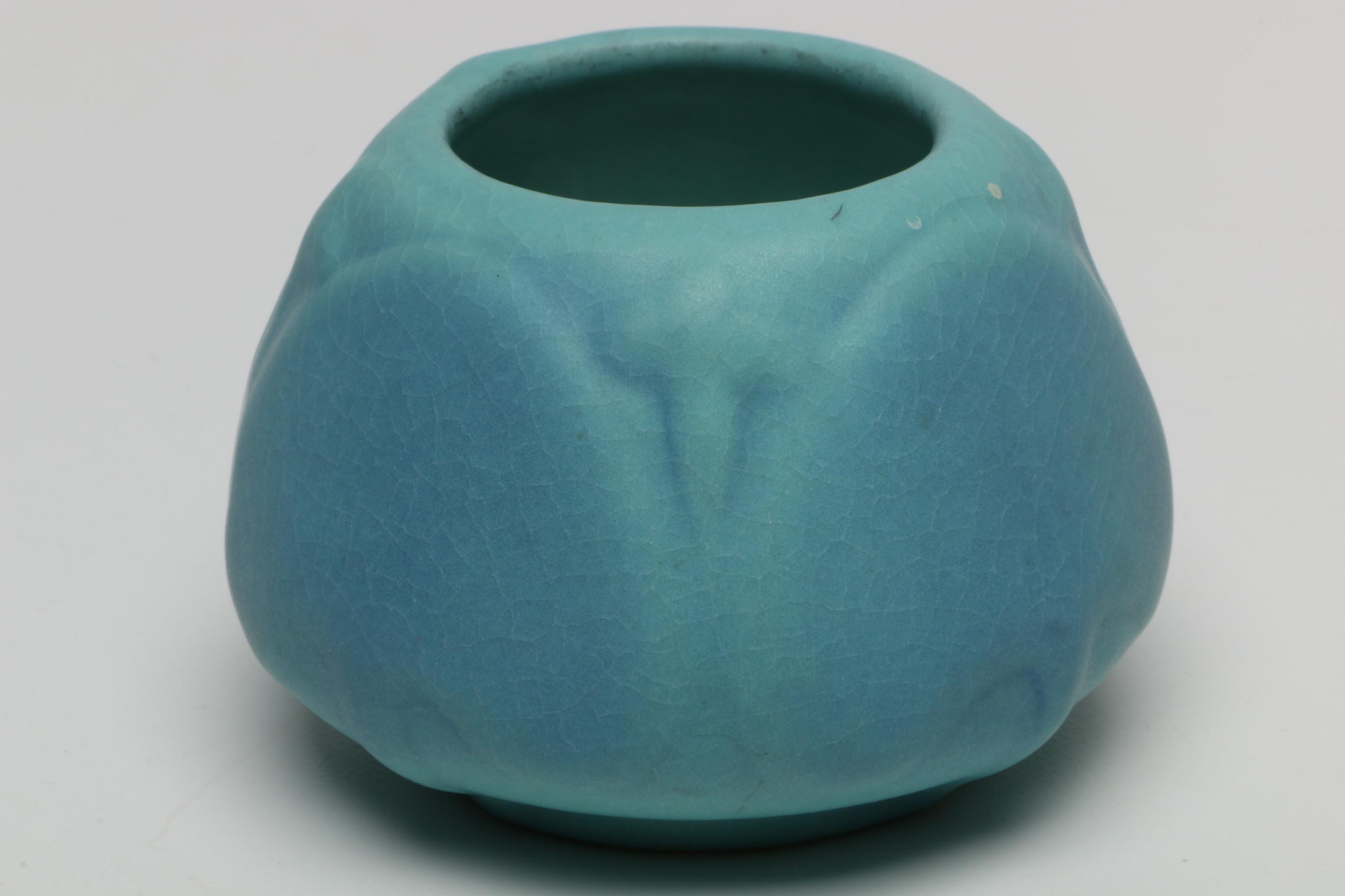 Van Briggle Ming Blue Ceramic Vases and Vessels