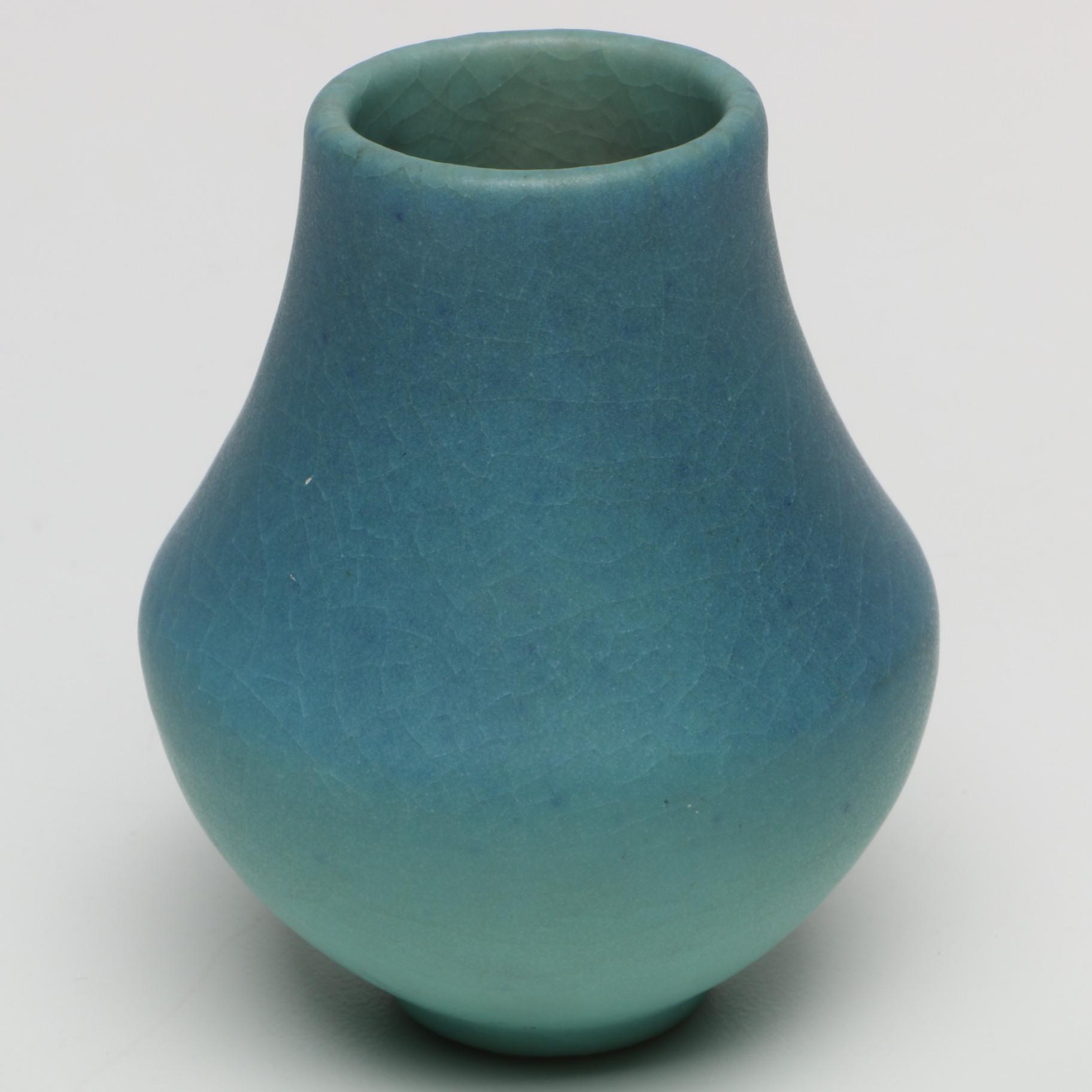Van Briggle Ming Blue Ceramic Vases and Vessels