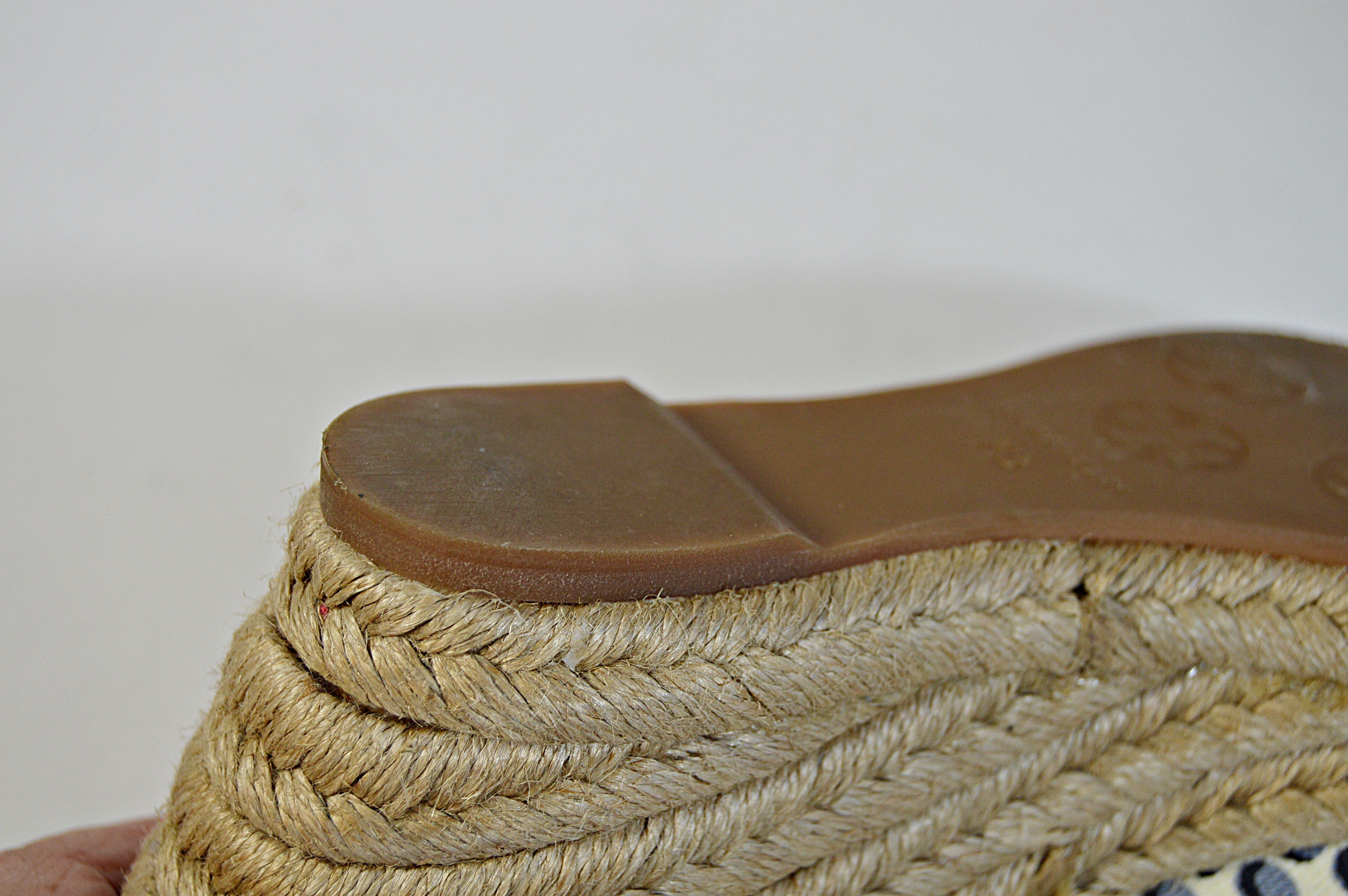 Tory Burch Blue Jackie Printed Wedge Espadrilles