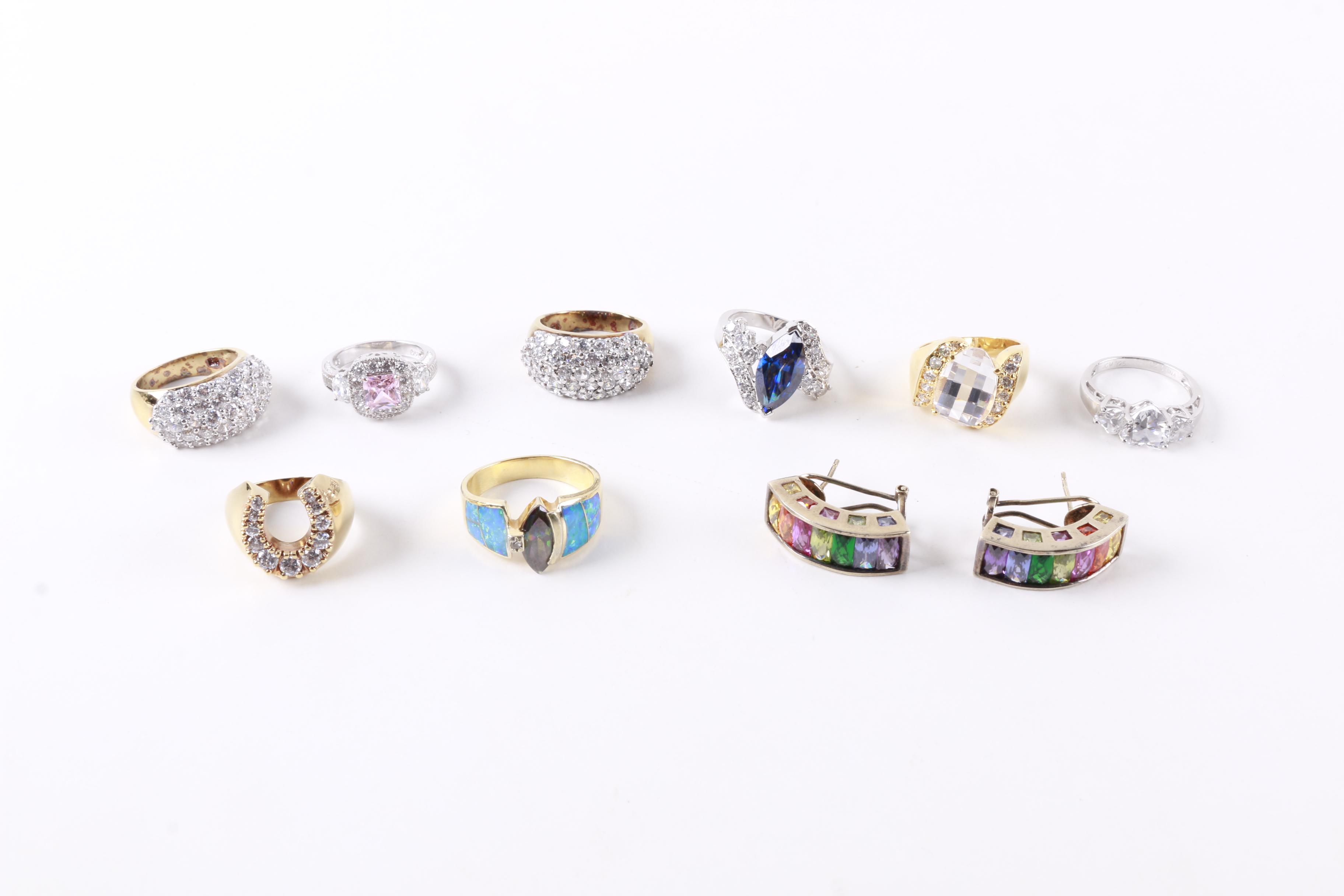 Selection of Sterling Silver Jewelry Including Pandora