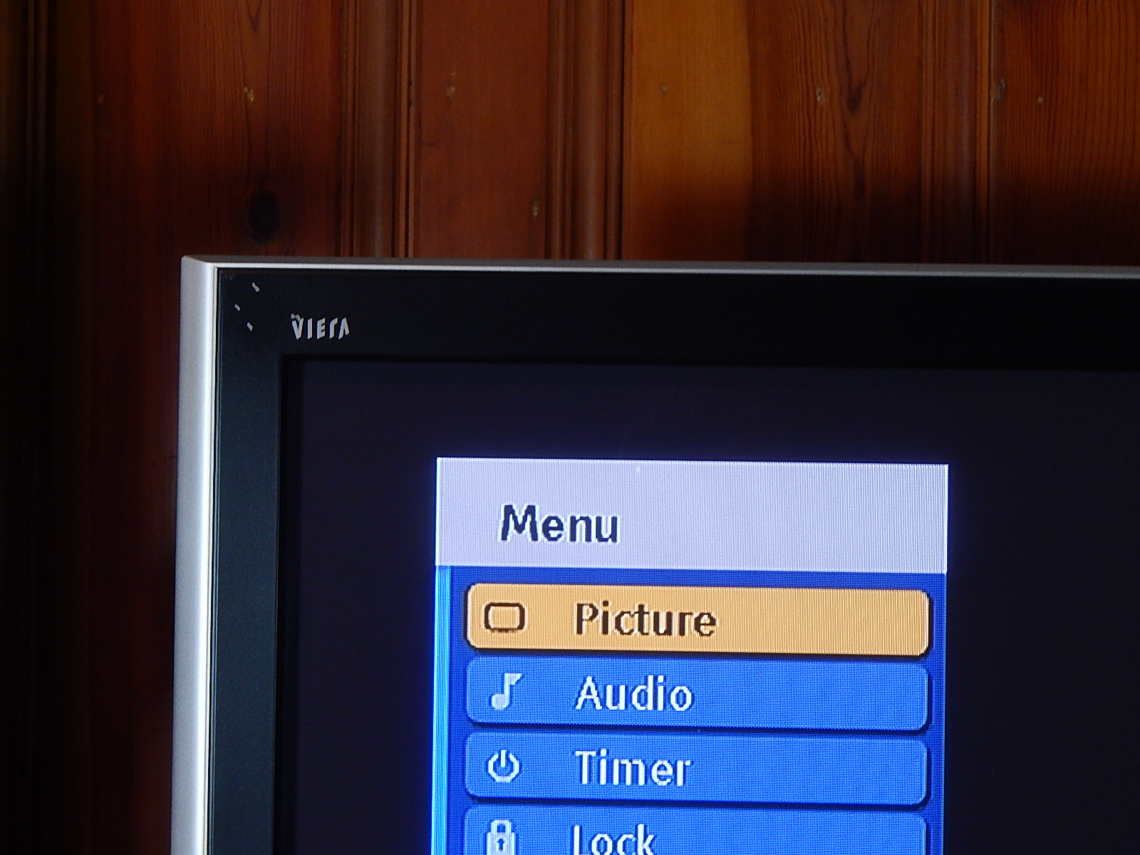 50" Panasonic Television and Stereo Equipment with Black Entertainment Console