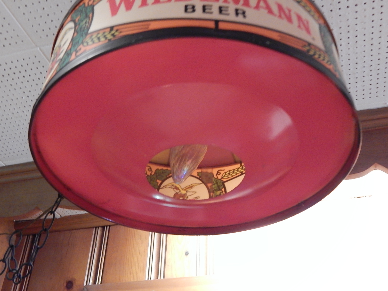 Hanging Wiedemann Plastic Lighted Sign