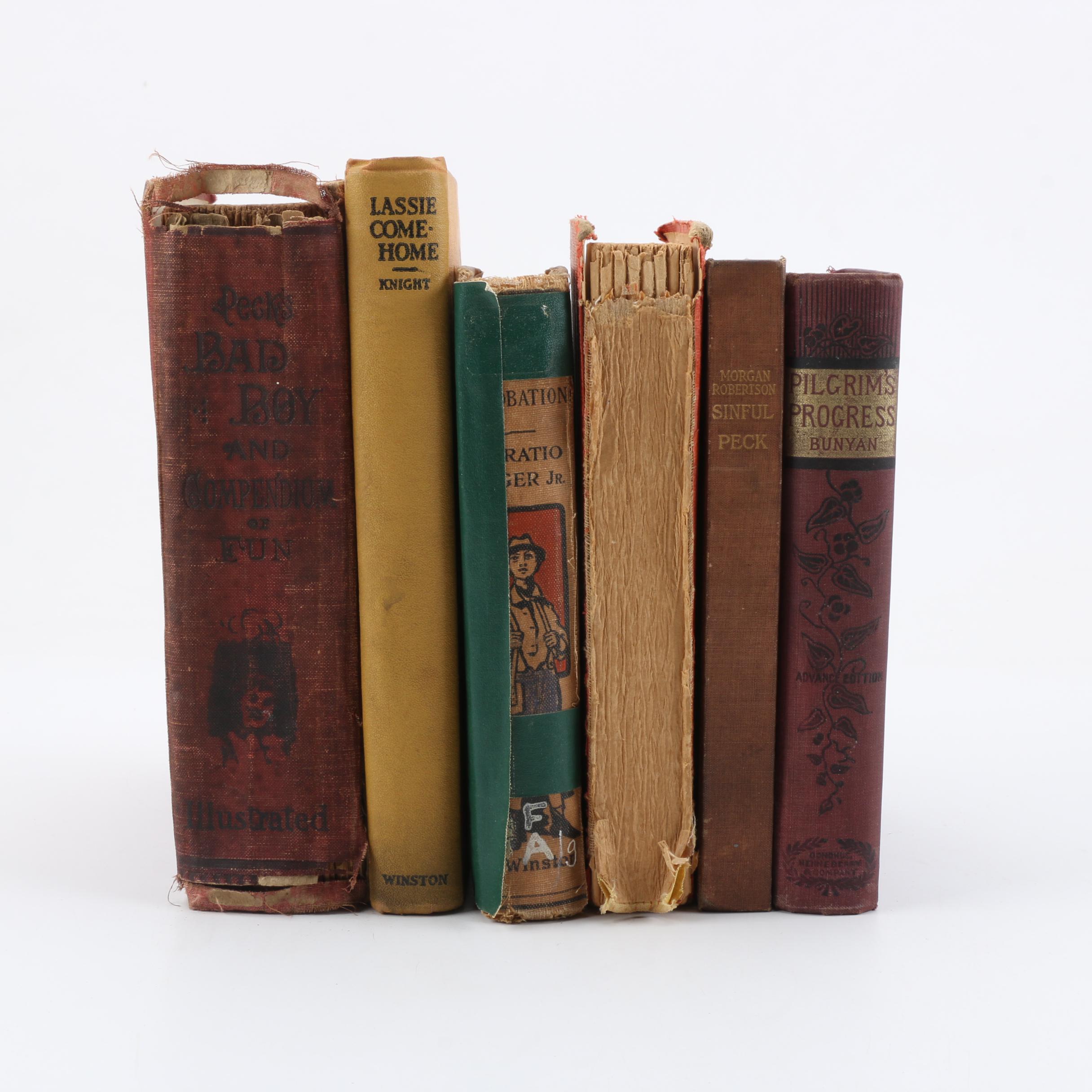 Vintage and Antique Books Including 1890s "The Pilgrim's Progress"