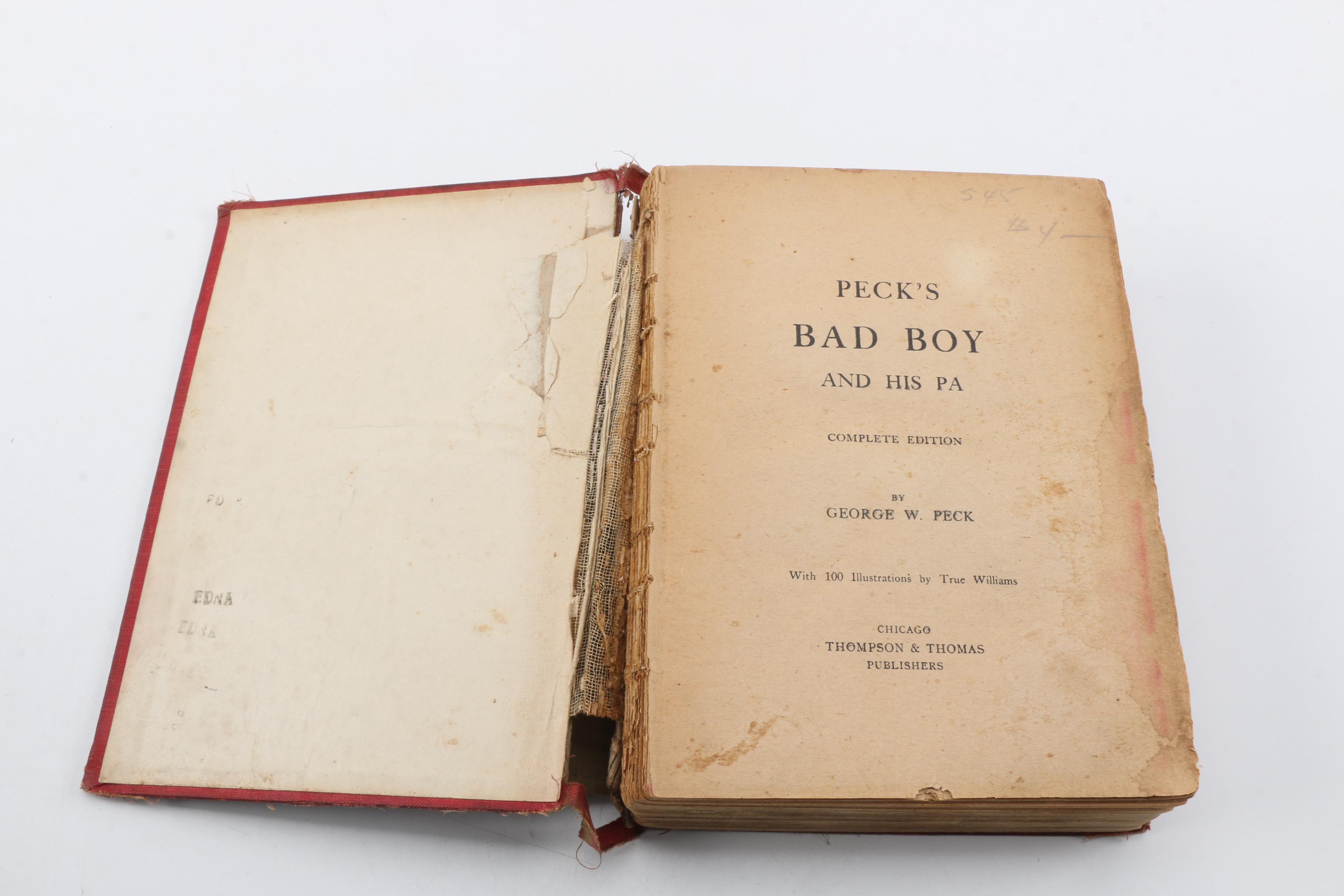 Vintage and Antique Books Including 1890s "The Pilgrim's Progress"